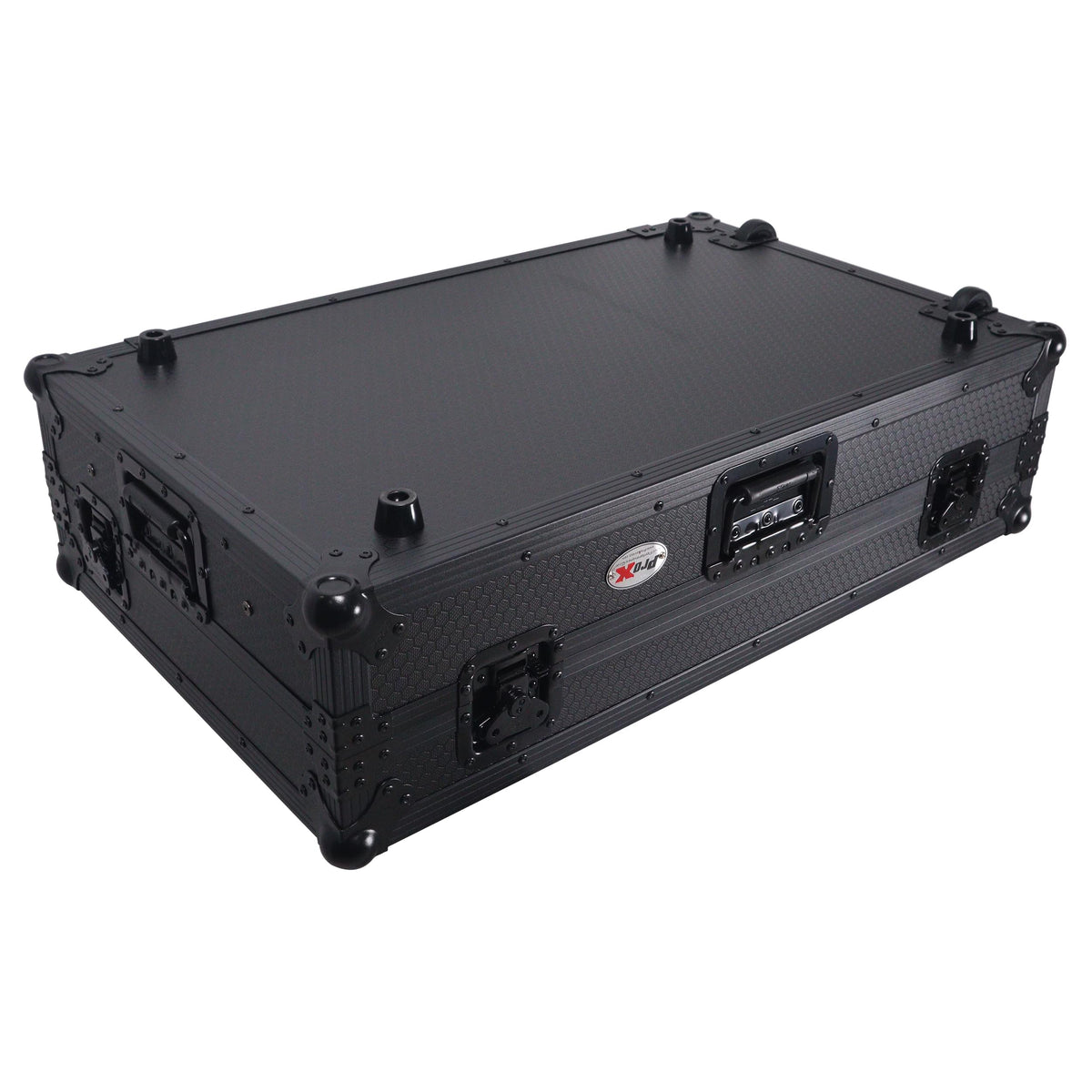 ProX Flight Case For RANE SYSTEM ONE Dj Controller Sliding Laptop Shelf & Wheels Black on Black LED Kit 1U.