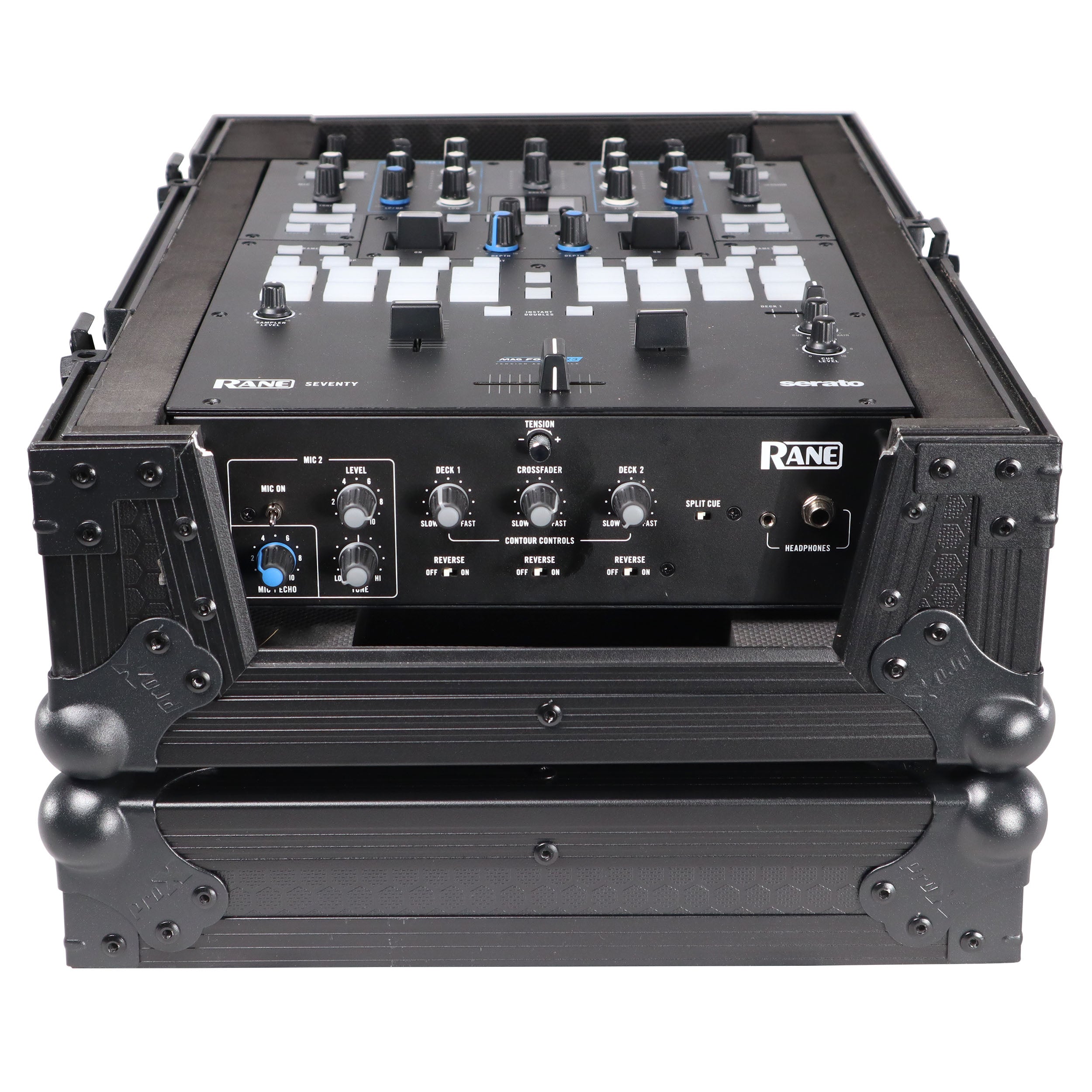 ProX Flight Case for Rane Seventy-Two 72 and Rane Seventy DJ Mixer | Black on Black