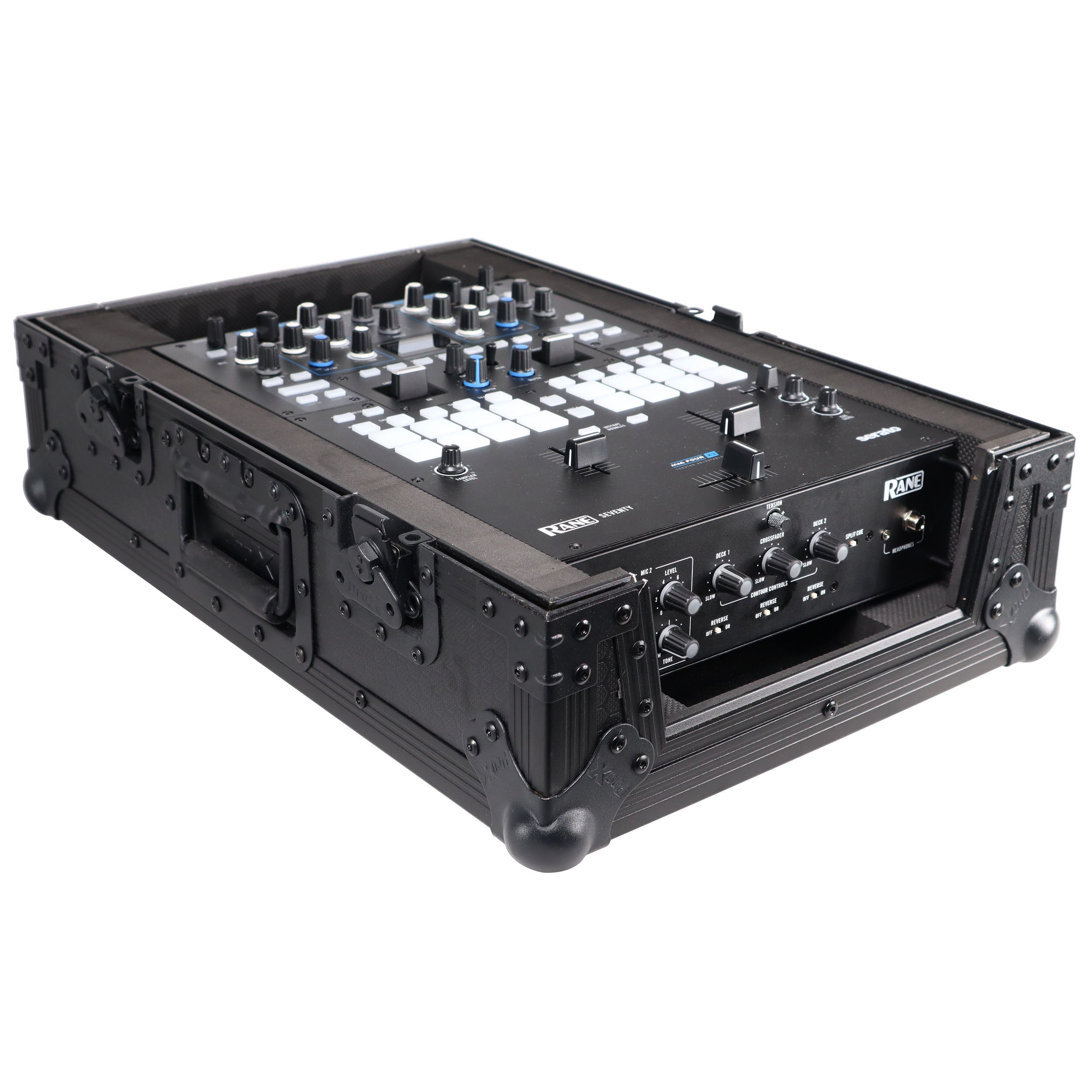 ProX Flight Case for Rane Seventy-Two 72 and Rane Seventy DJ Mixer | Black on Black