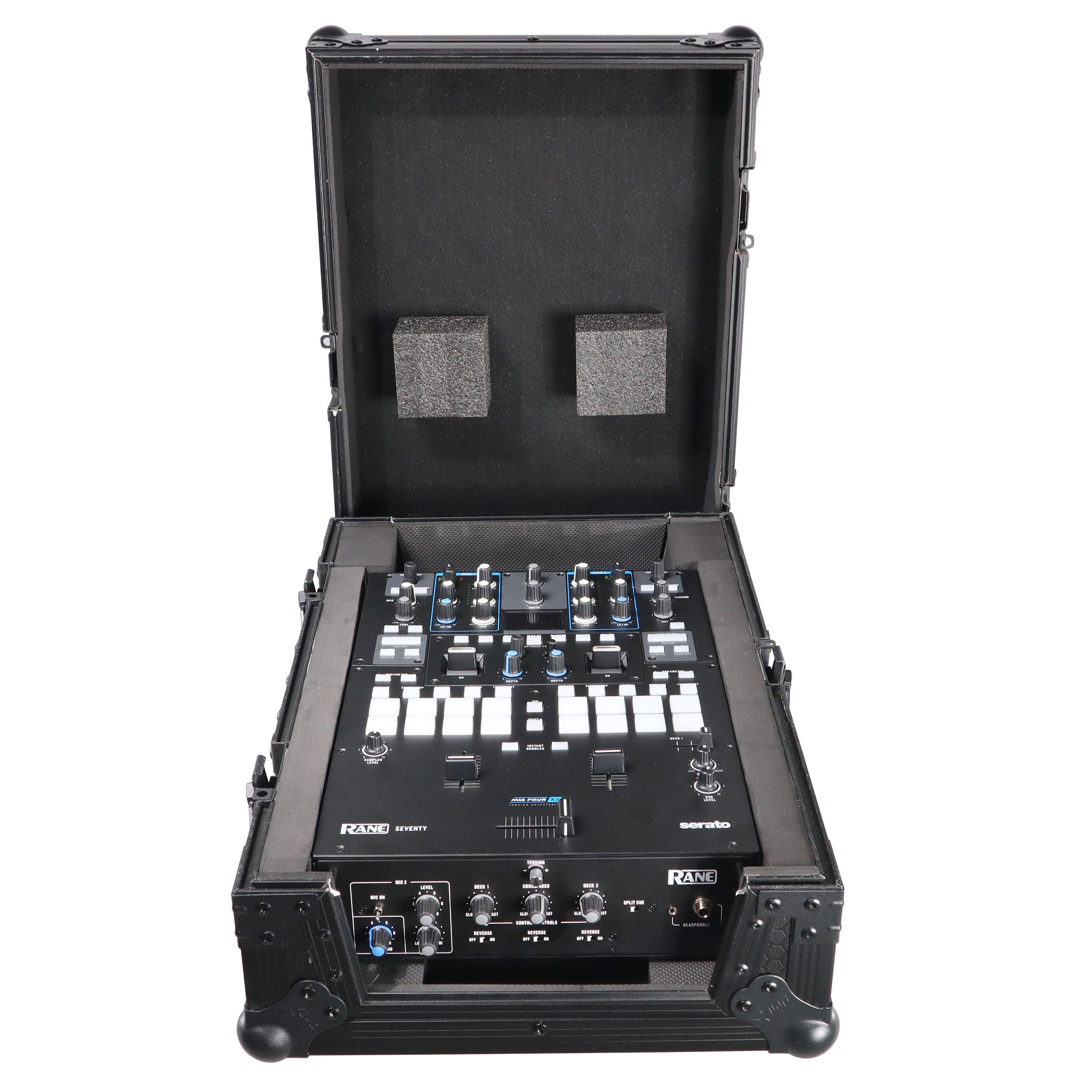 ProX Flight Case for Rane Seventy-Two 72 and Rane Seventy DJ Mixer | Black on Black