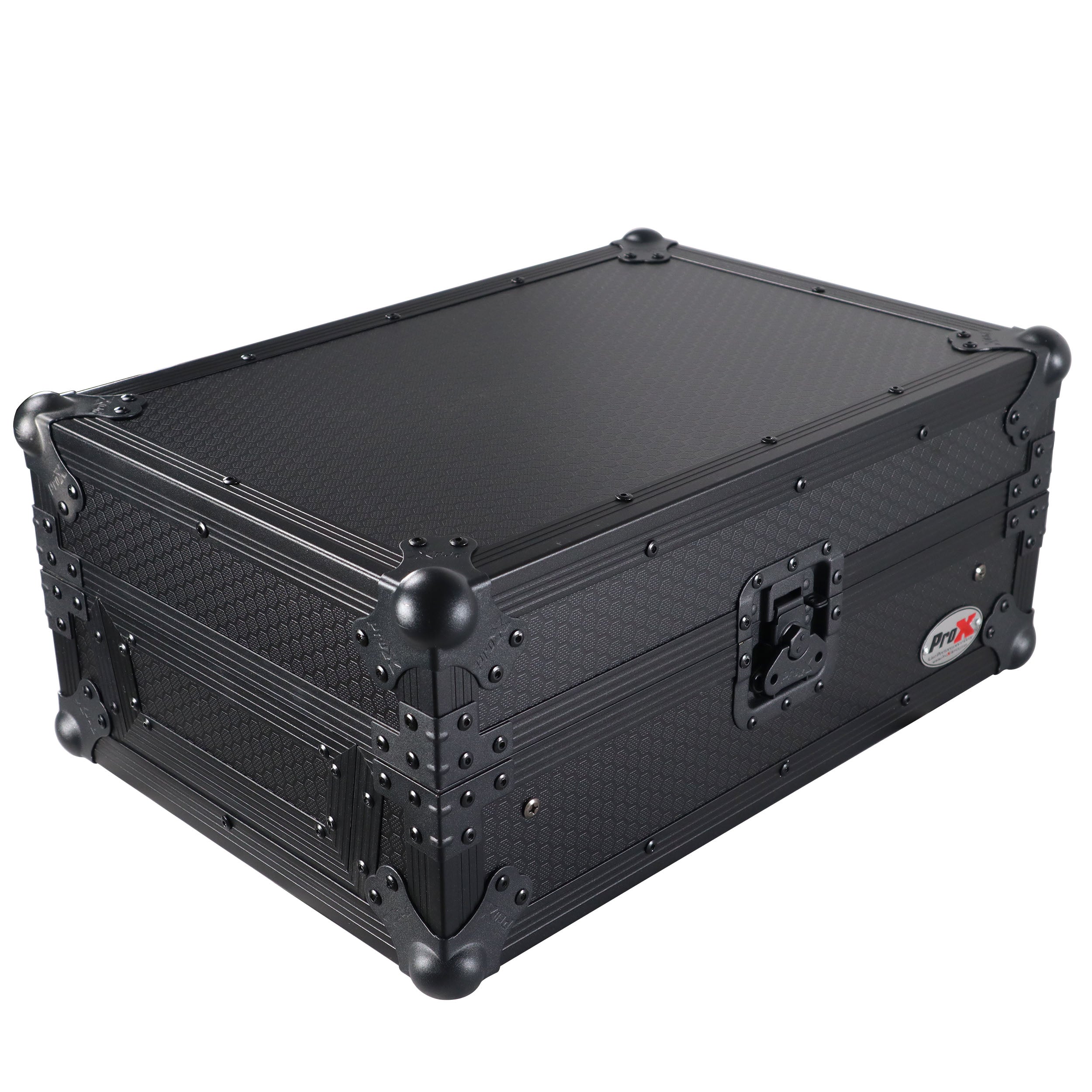 ProX 11" DJ Mixer Road Case W/Laptop Shelf for Rane Seventy-Two 72 and Rane Seventy (Black on Black)