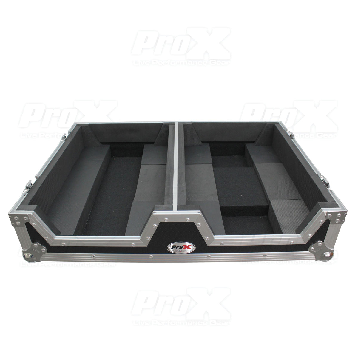 ProX Single CD Player & 12" Mixer Case W/Low Profile Wheels and Retractable Handle.