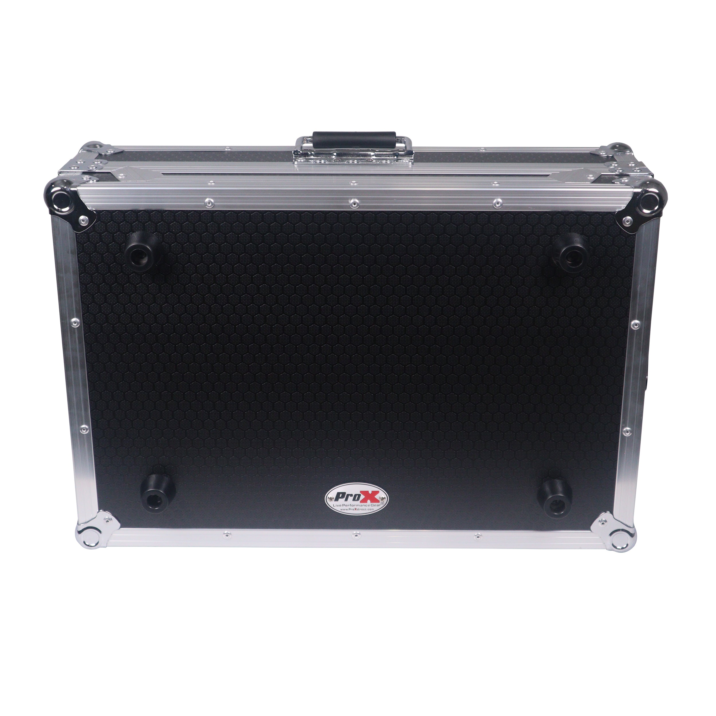 ProX ATA Flight Style Road Case For Denon SC Live 4 Controller with Laptop Shelf 1U Rack Space