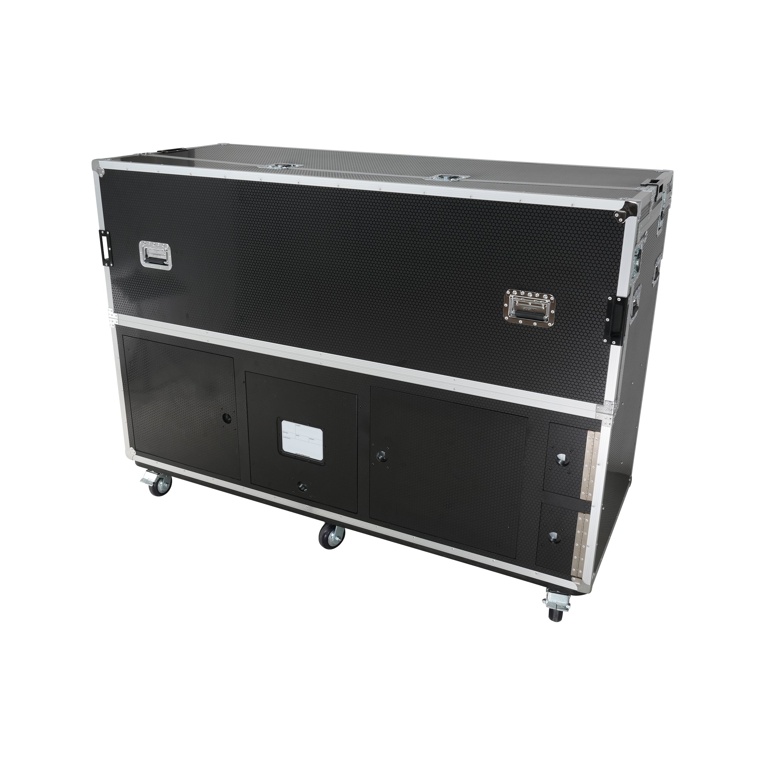 ProX Large Mixing Console Case 3x side by side 2x 12U & 10U Shock Mount Slam Rack