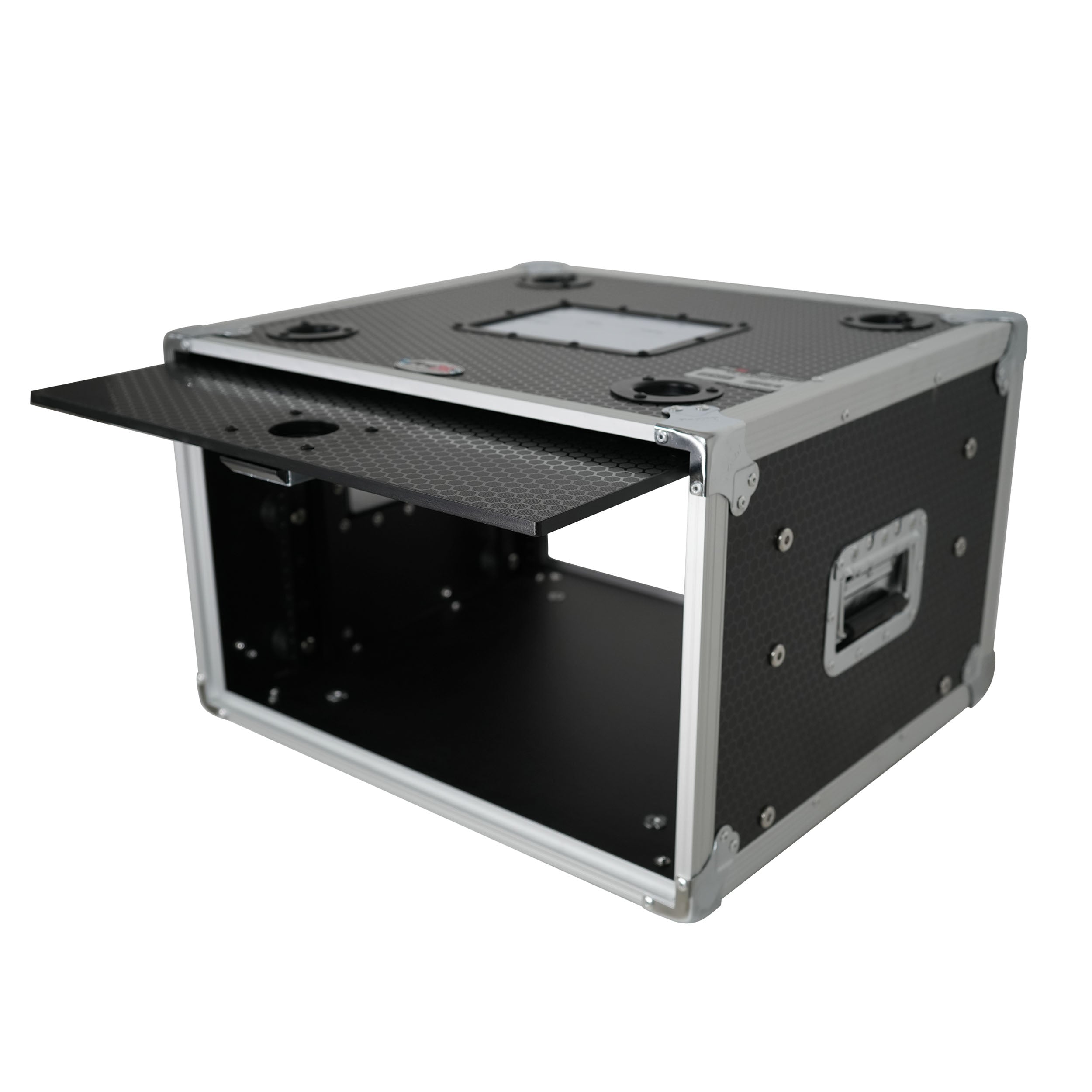 ProX 6U Vertical Shockmount Rack Case 14" Depth with Dual Top Sliding Slam Doors