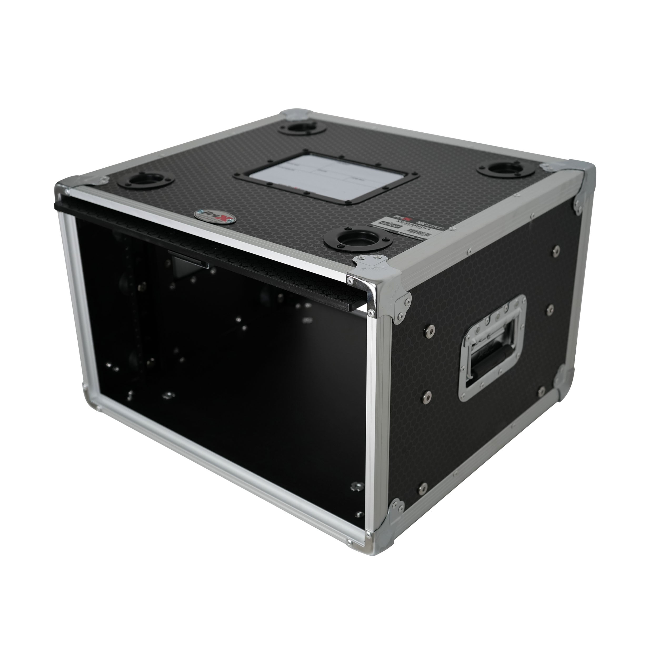 ProX 6U Vertical Shockmount Rack Case 14" Depth with Dual Top Sliding Slam Doors