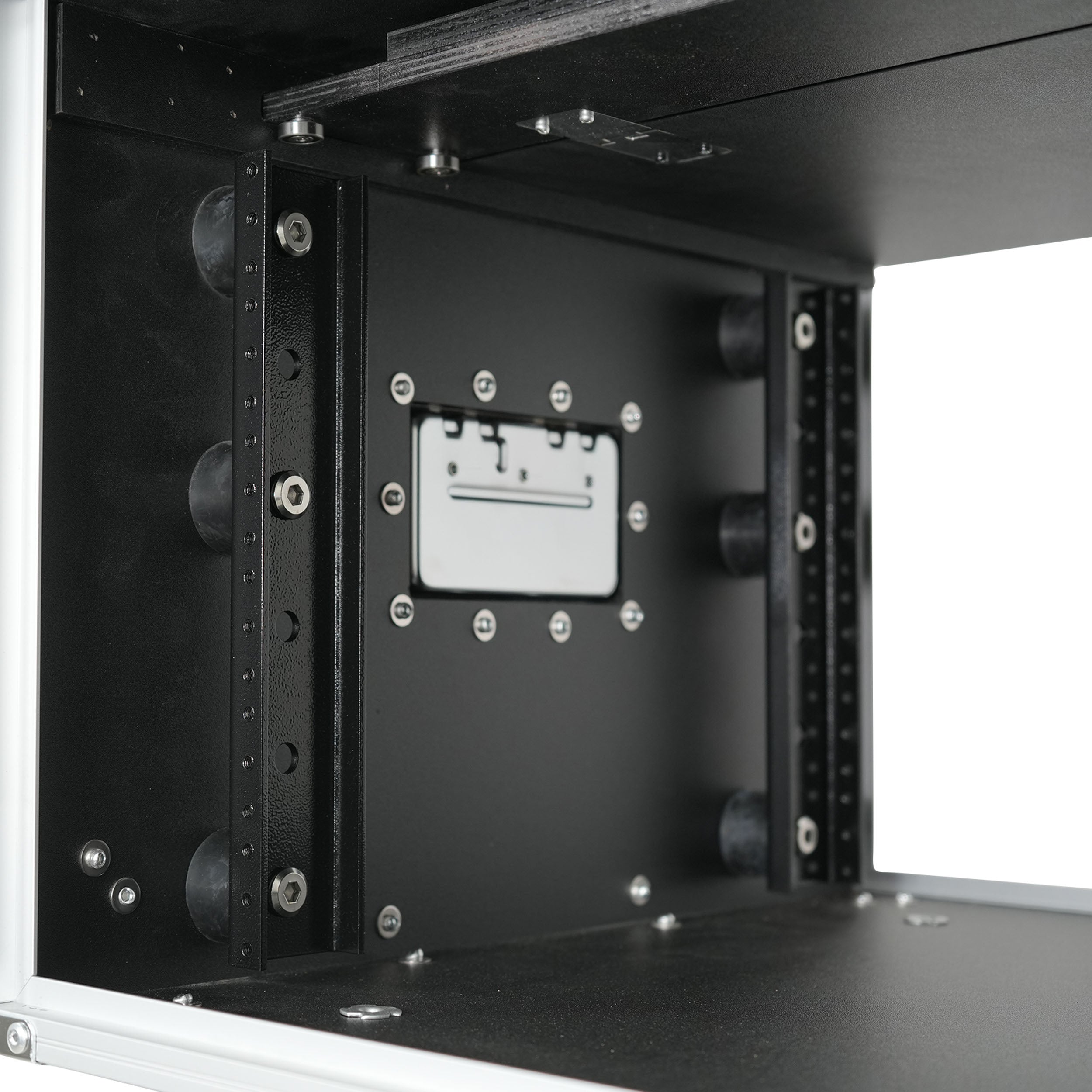 ProX 6U Vertical Shockmount Rack Case 14" Depth with Dual Top Sliding Slam Doors