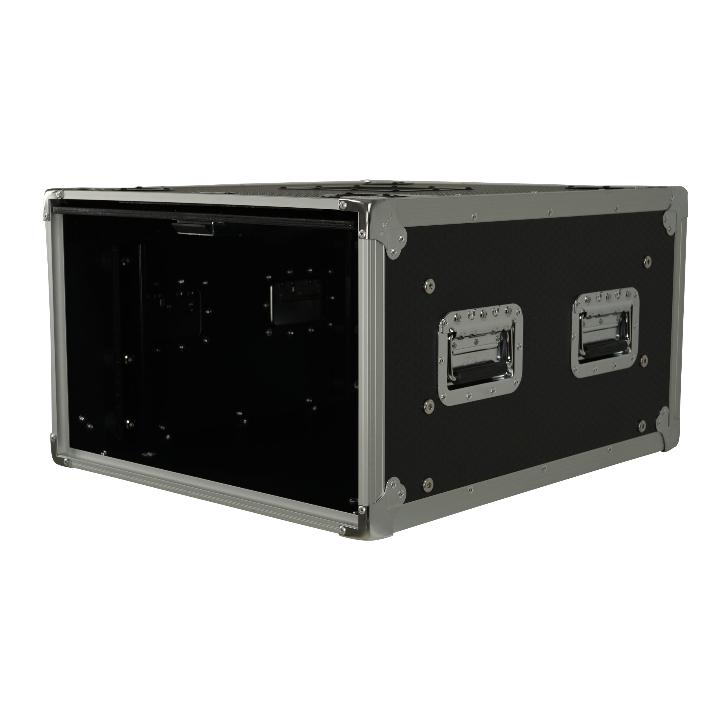 ProX 6U Vertical Shockmount Rack Case 20" Depth with Dual Top Sliding Slam Doors