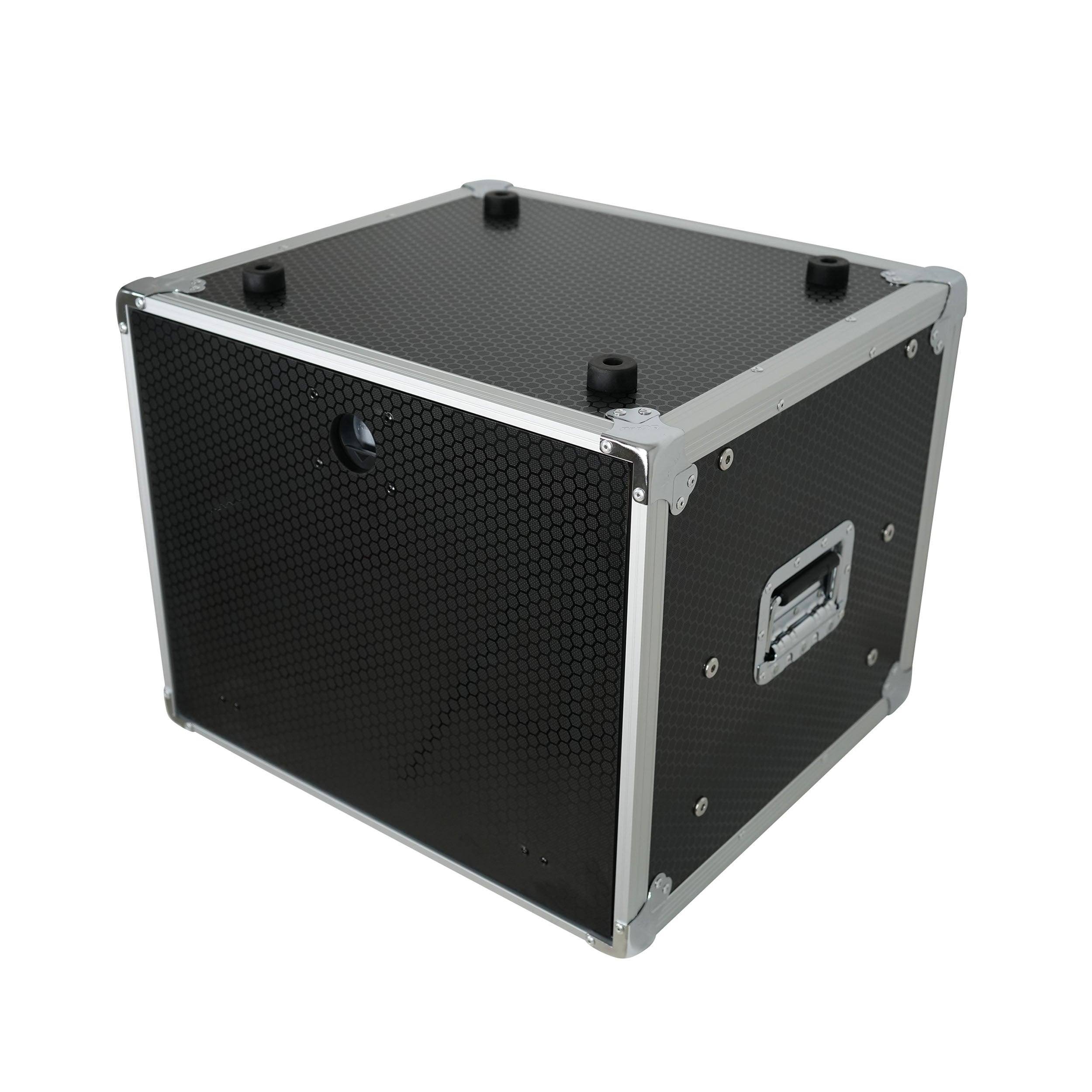 ProX 8U Vertical Shockmount Rack Case 14" Depth with Dual Top Sliding Slam Doors