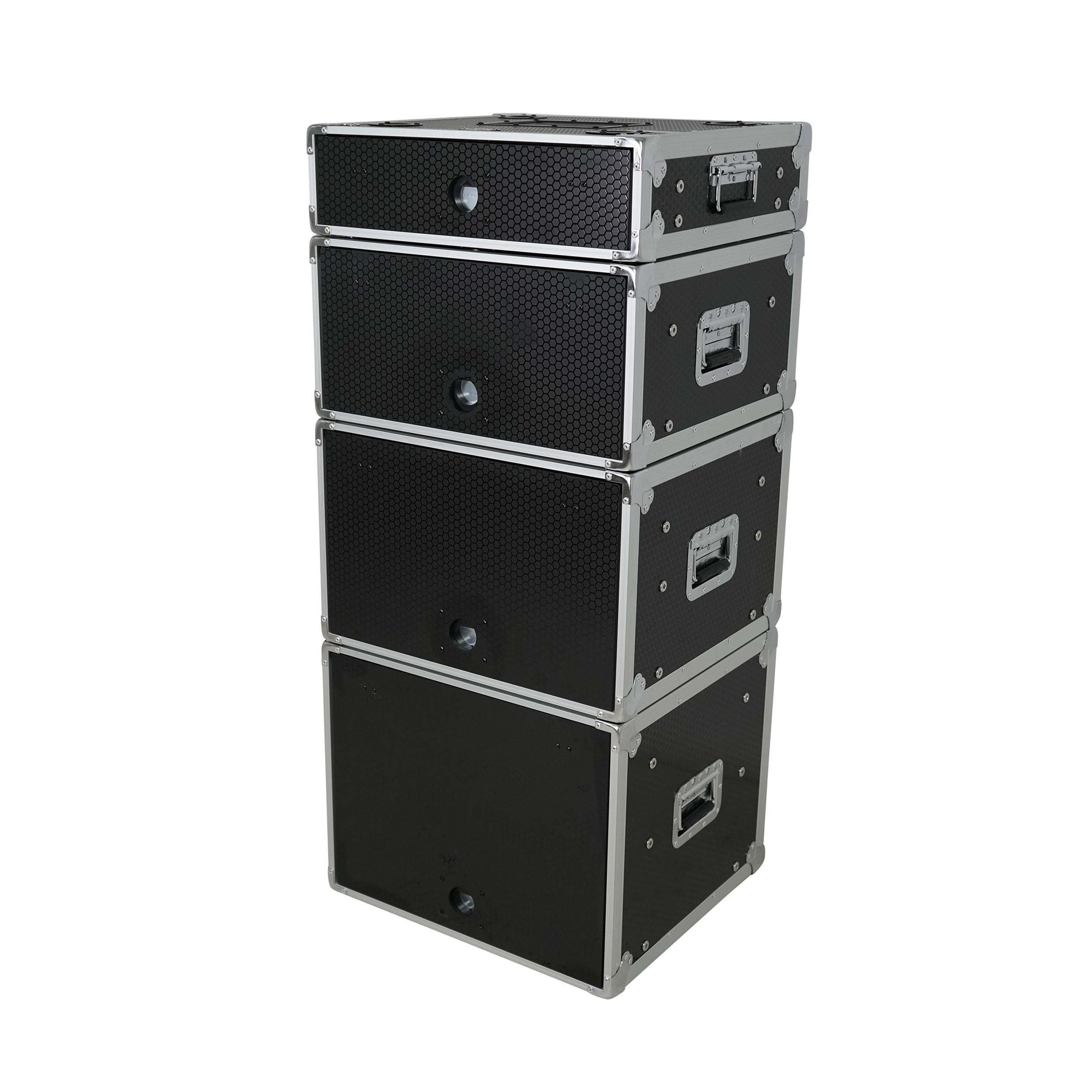 ProX 6U Vertical Shockmount Rack Case 14" Depth with Dual Top Sliding Slam Doors