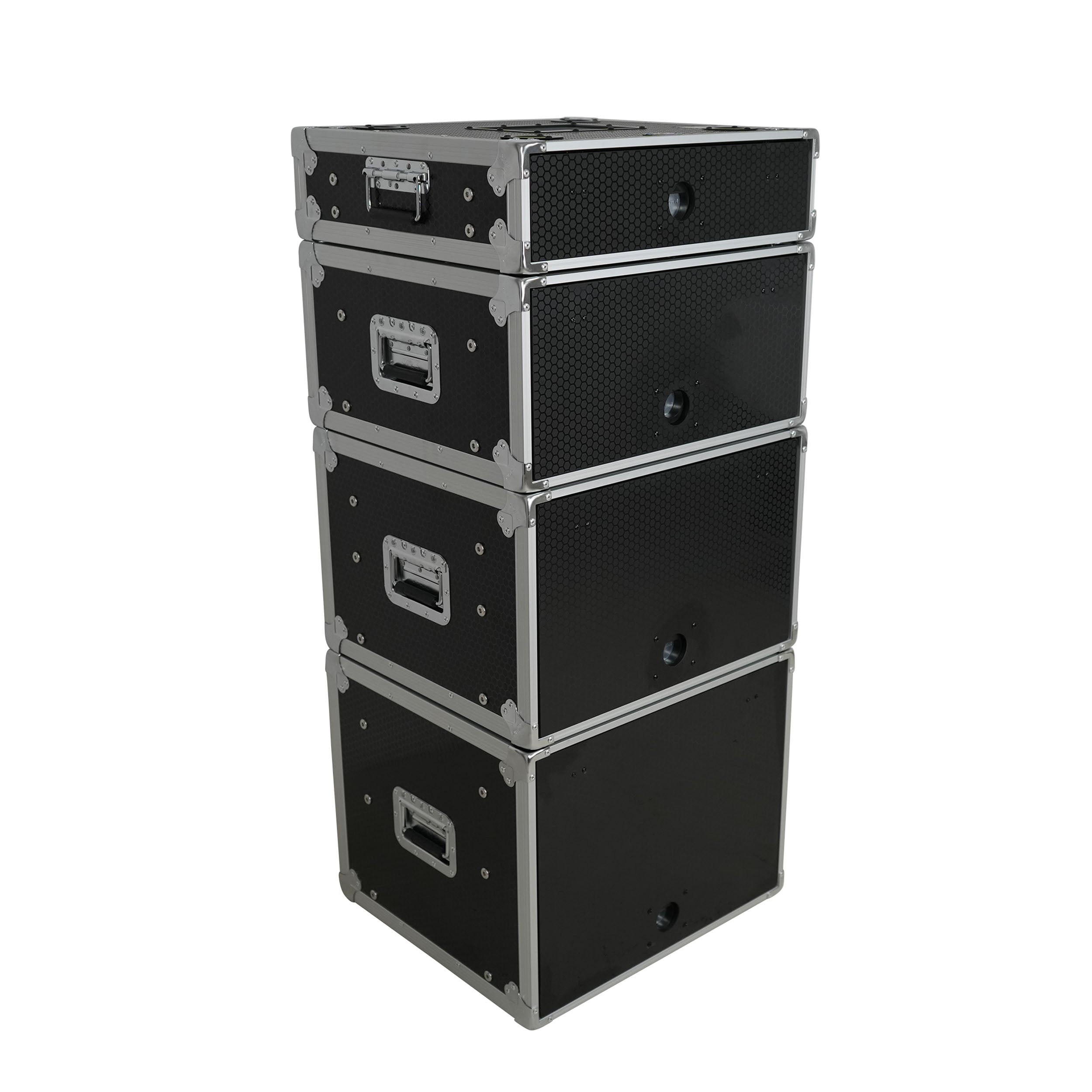 ProX 6U Vertical Shockmount Rack Case 14" Depth with Dual Top Sliding Slam Doors