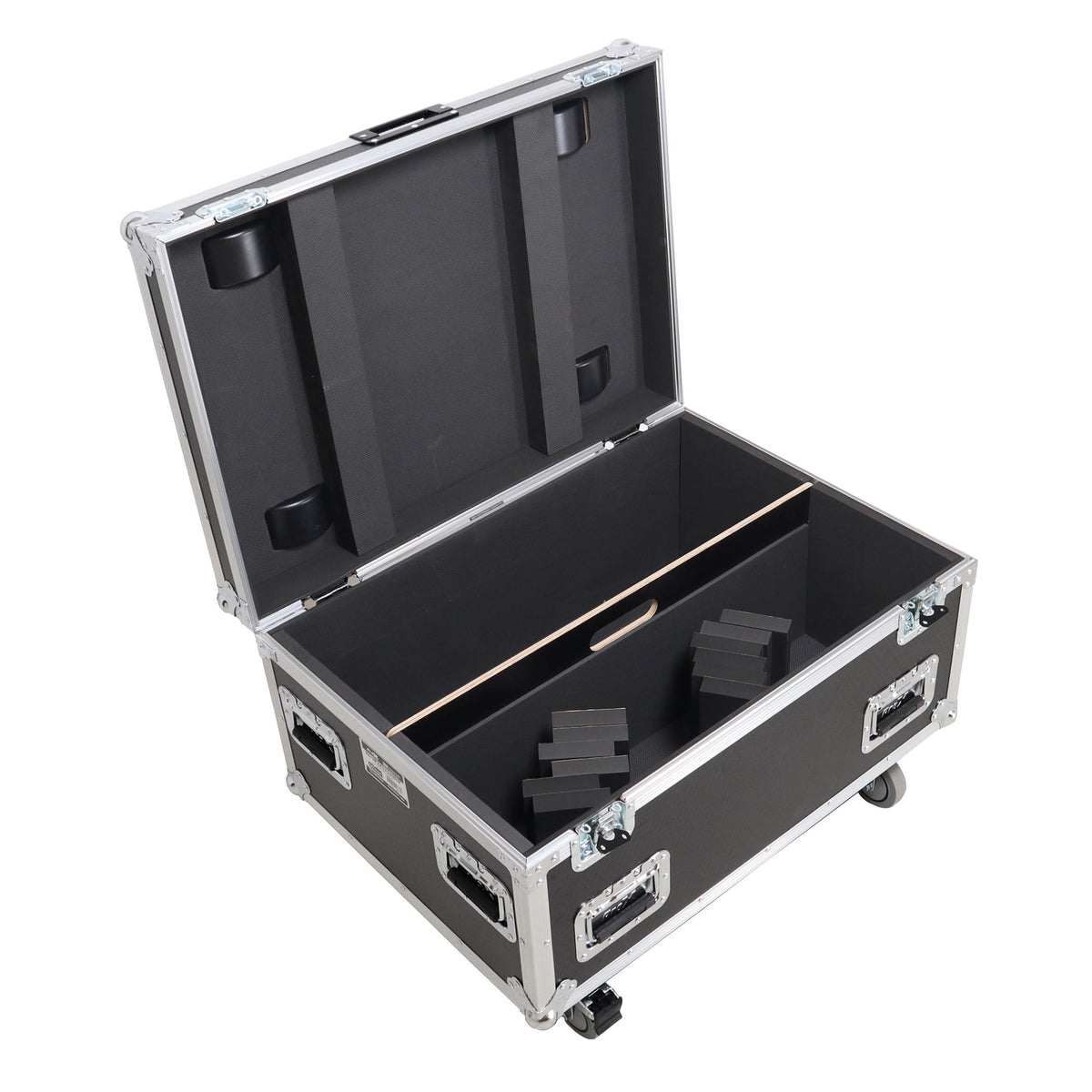 ProX Universal ATA Dual Speaker Flight Case for 2x RCF NXL14 and similar sizes 12" H x 10" D x 30" W.