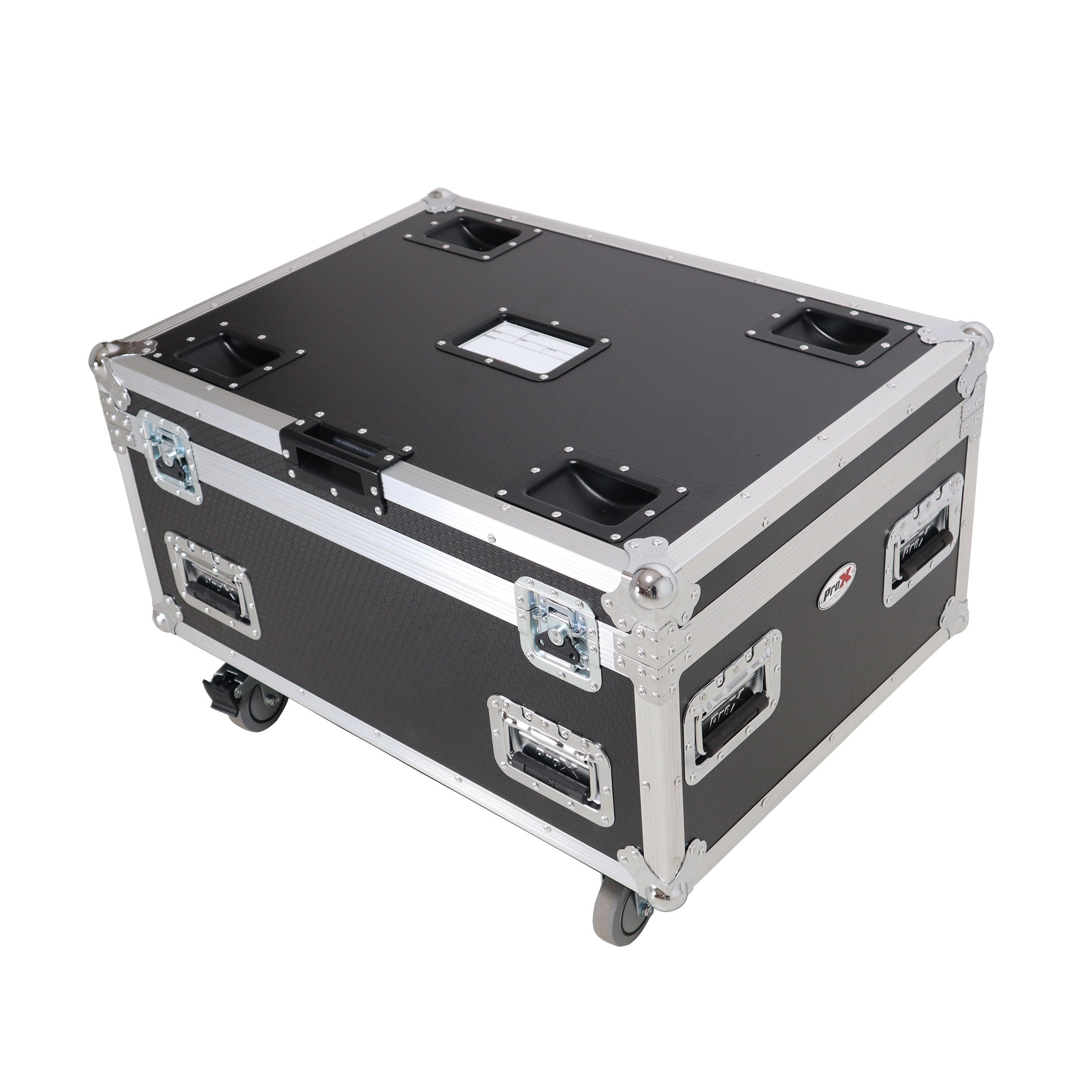 ProX Universal ATA Dual Speaker Flight Case for 2x RCF NXL14 and similar sizes 12" H x 10" D x 30" W