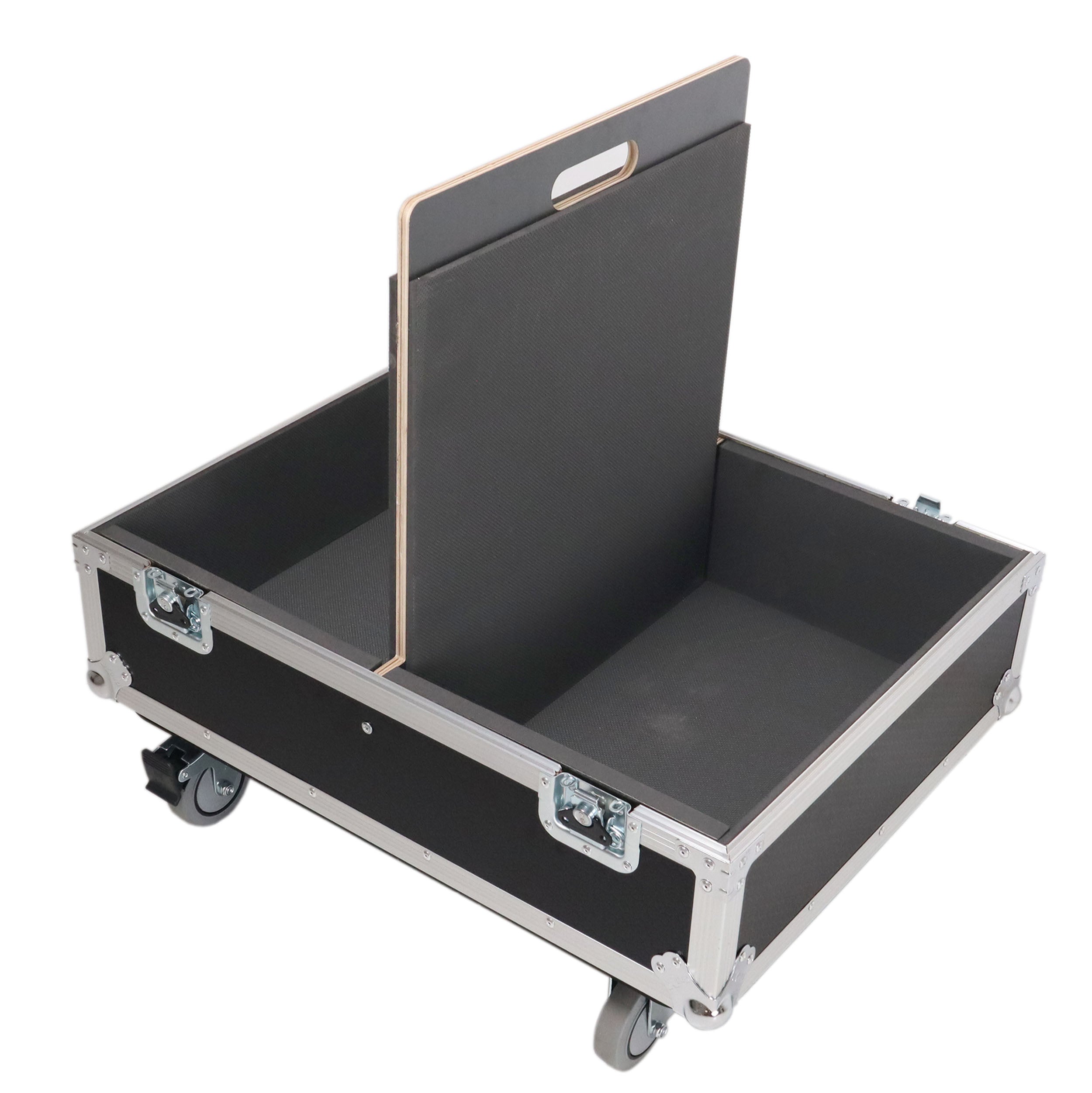 ProX Universal Dual Speaker Flight Case Fits (2) 25x20x13 inch - JBL Eon one and simillar