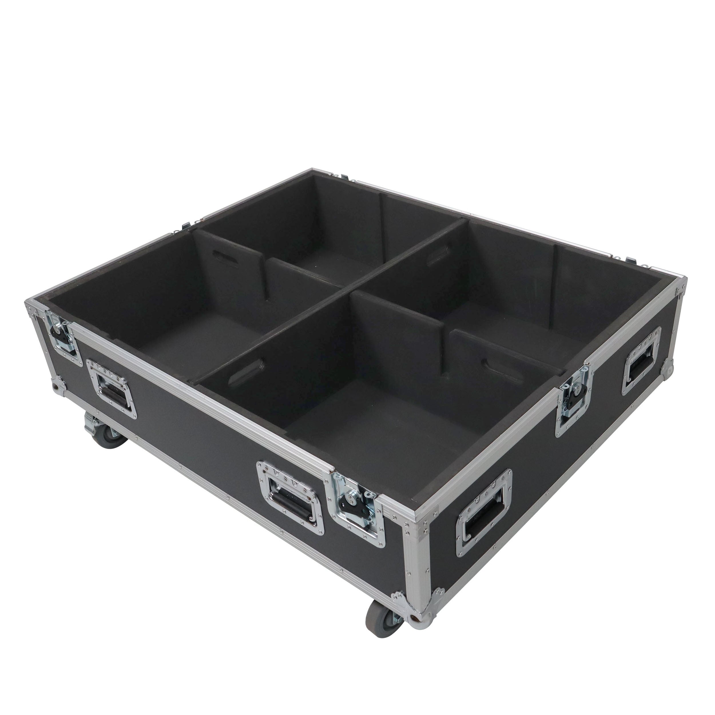ProX Universal Dual Speaker Flight Case Fits (4) 26x20x15 inch