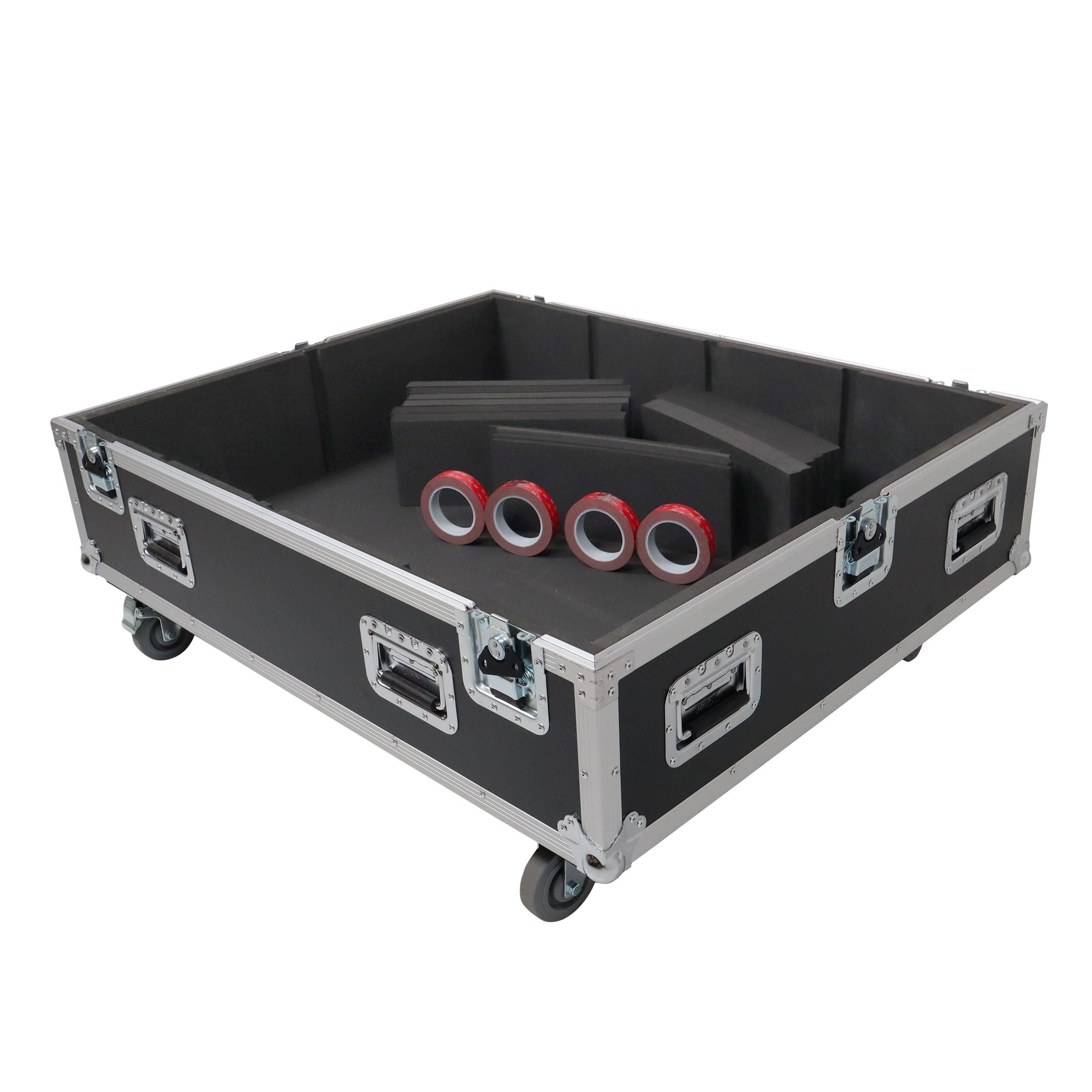 ProX Universal Dual Speaker Flight Case Fits (4) 26x20x15 inch