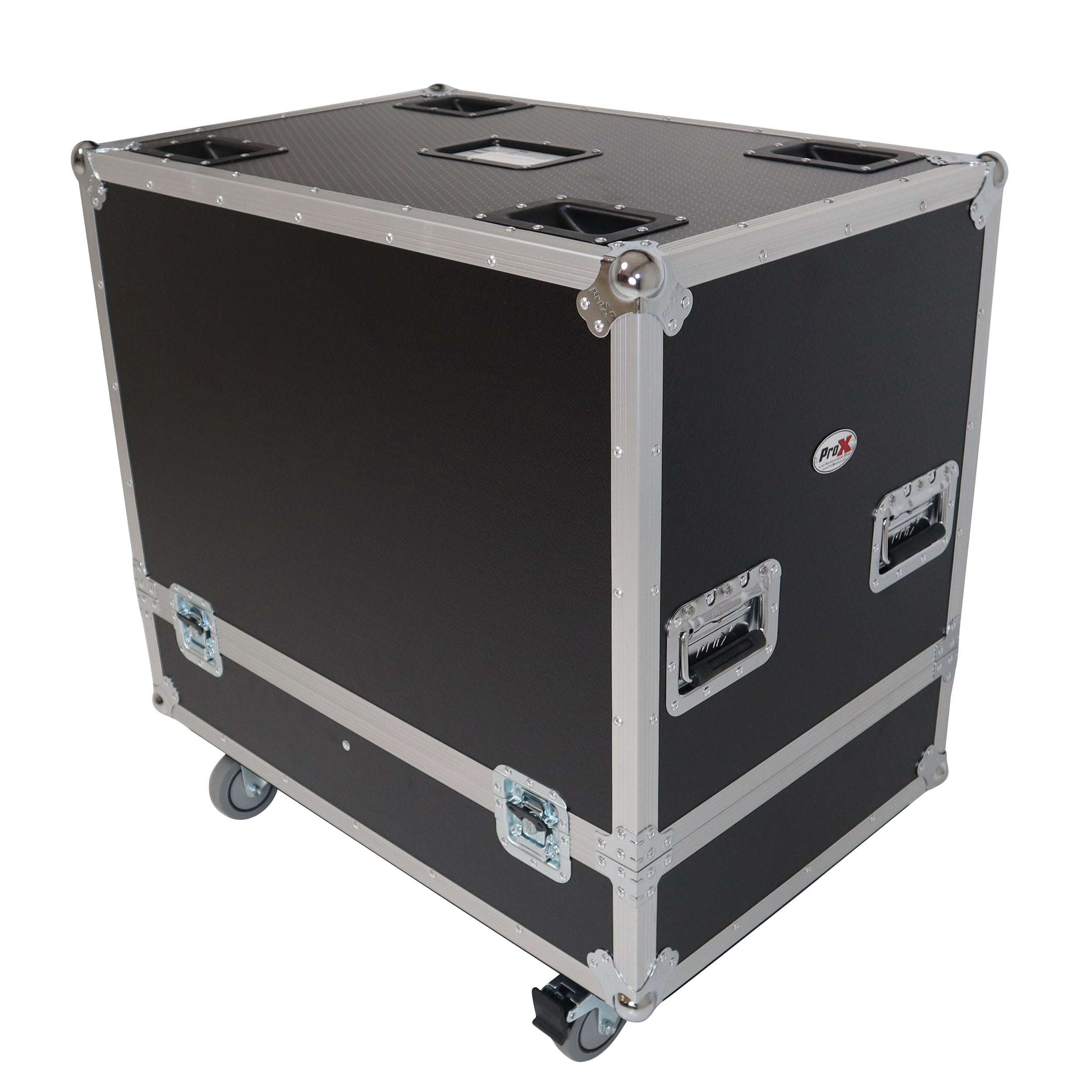 ProX ATA Dual Speaker Flight Case For QSC KC12 Sub 26H x15Wx19L in.