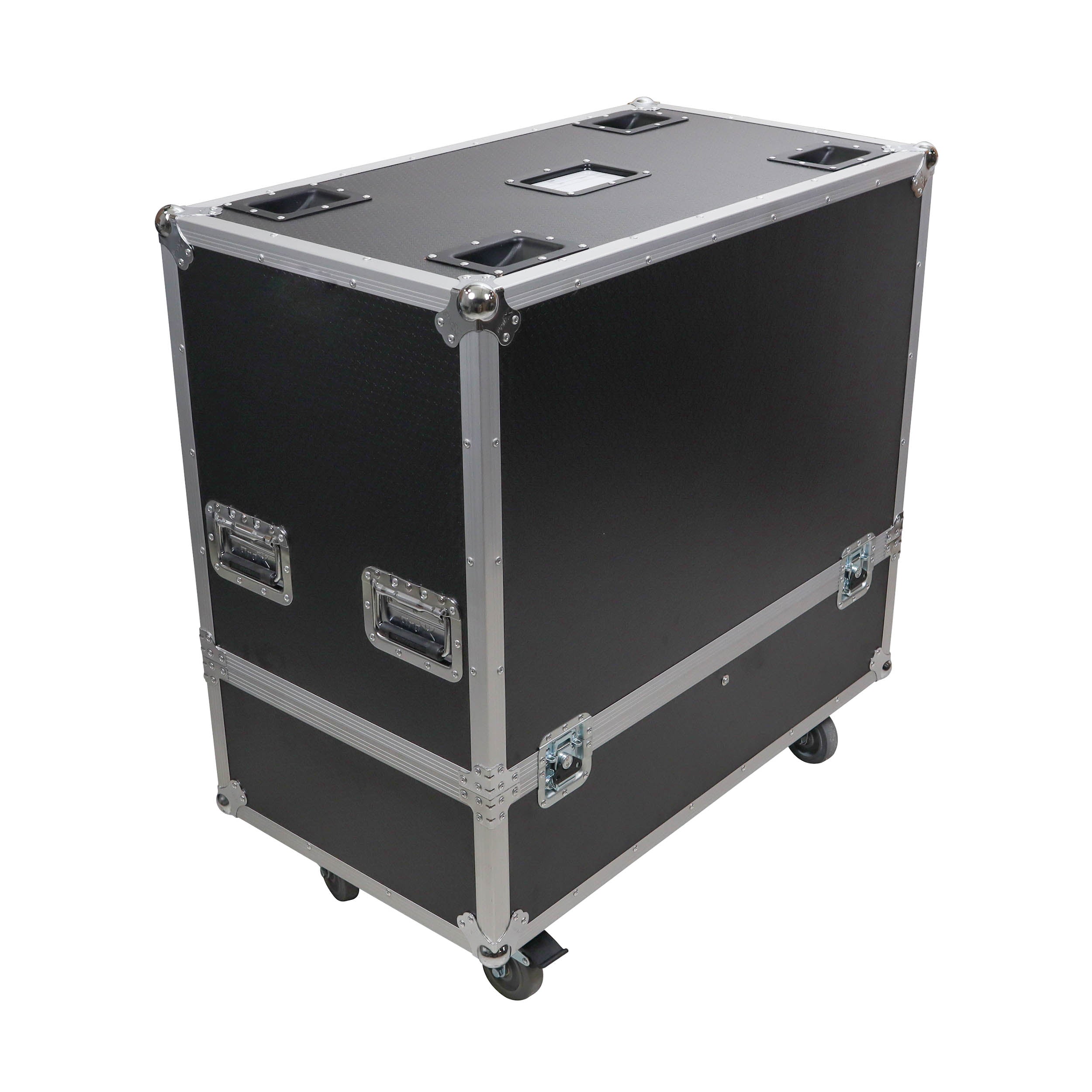 ProX ATA Dual Speaker Flight Case For QSC KW152 RCF TTL 4-A Speakers - 33H x18Wx16L in.