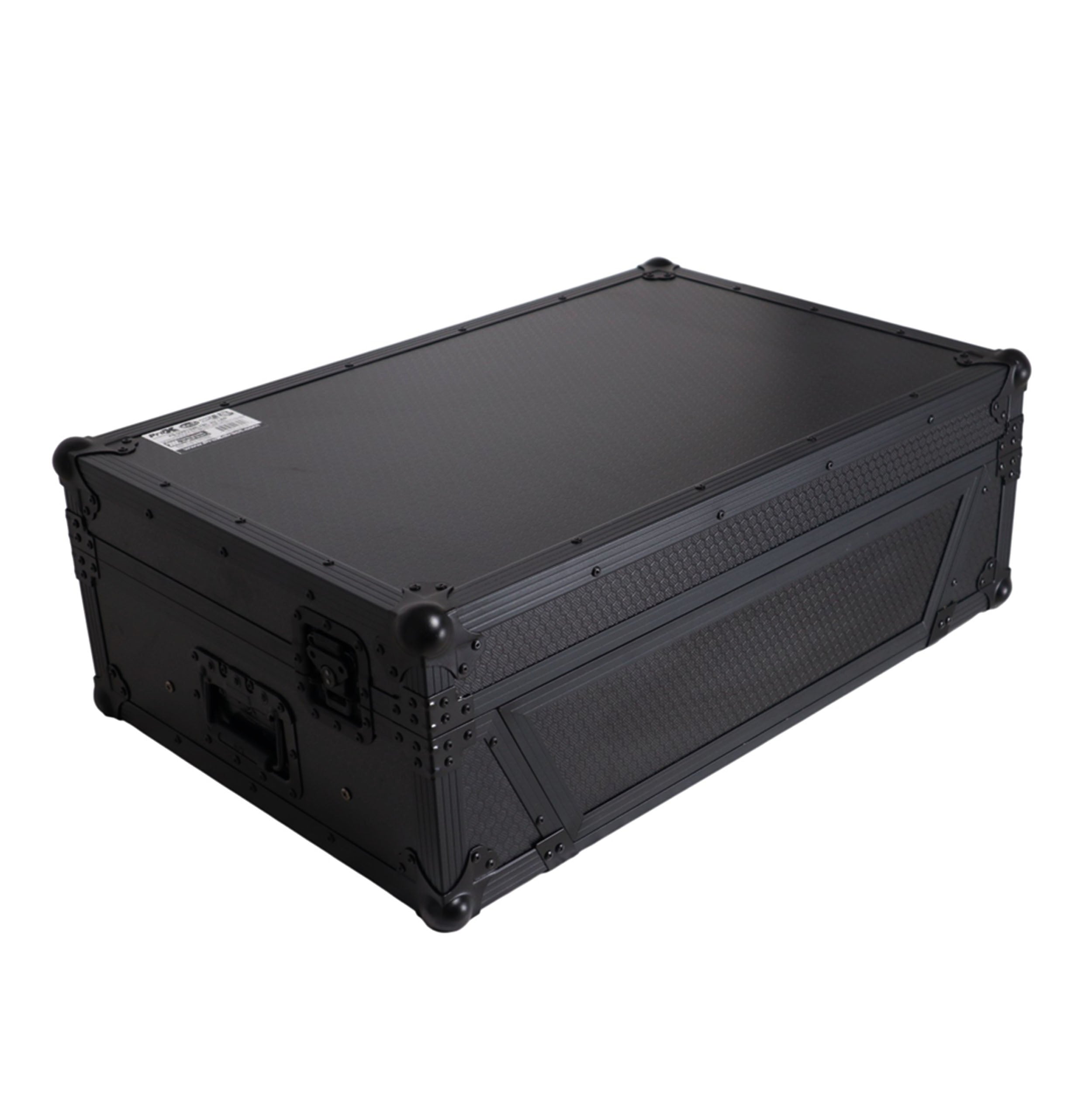 ProX 2U Flight Road Case For Pioneer DDJ-FLX10 REV5 REV7 DJ Controller with Laptop Shelf Wheels LED Black Finish