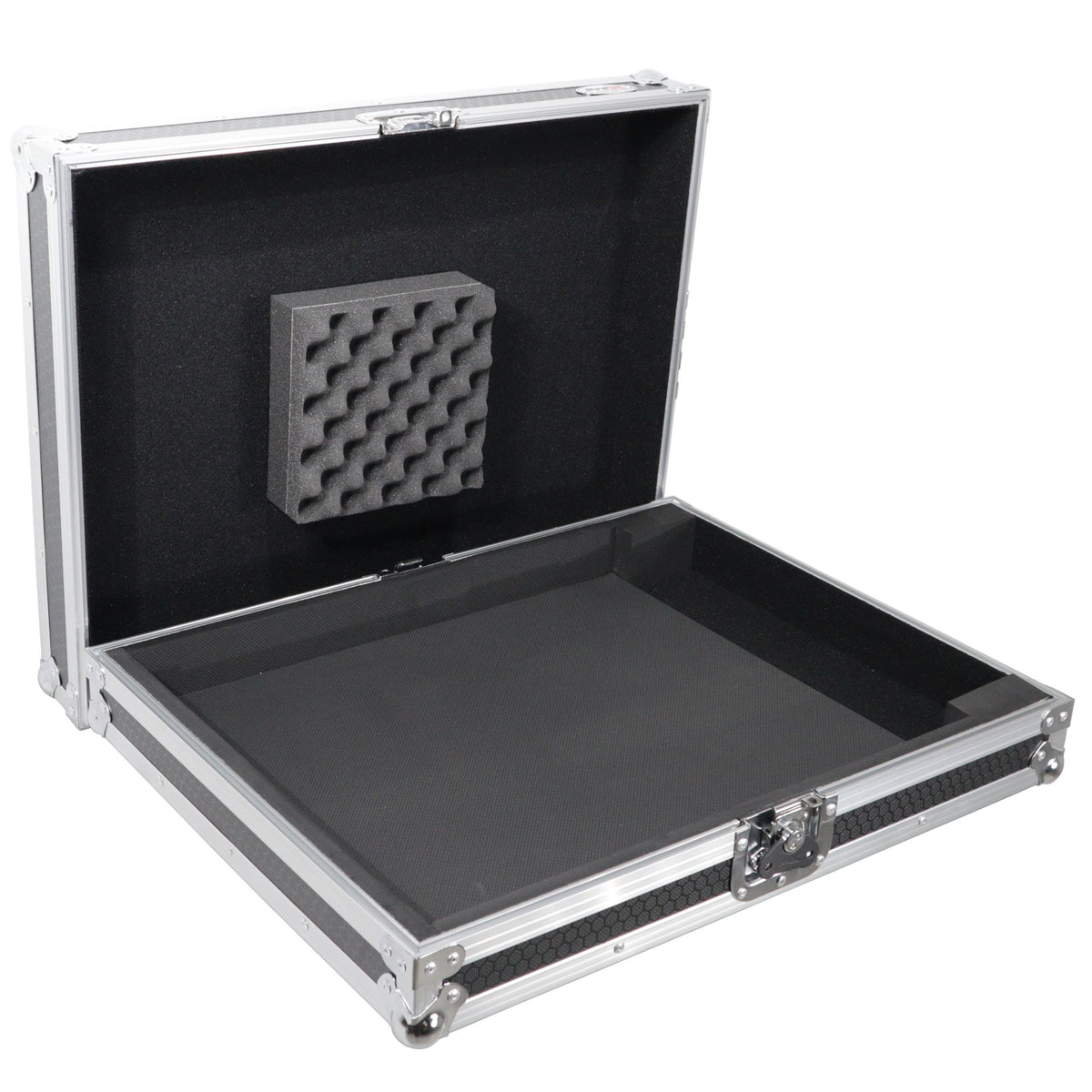 ProX Universal Flight Style Digital Audio Mixer Console Road Case with Foam – Fits up to 18" x 21" Mixers.