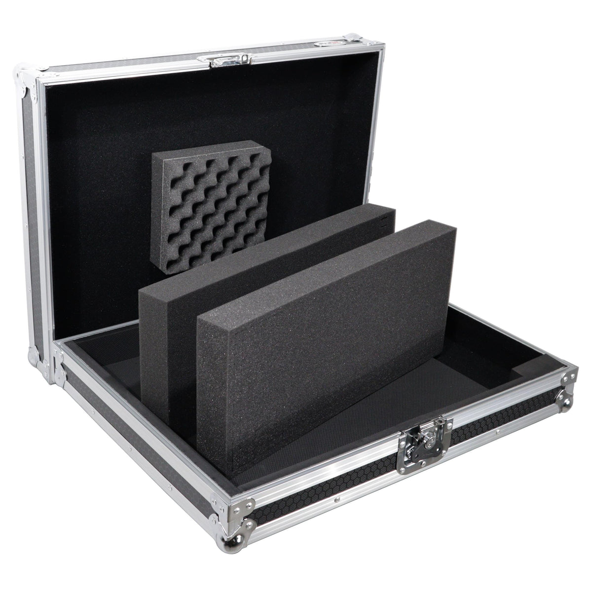 ProX Universal Flight Style Digital Audio Mixer Console Road Case with Foam – Fits up to 18" x 21" Mixers.