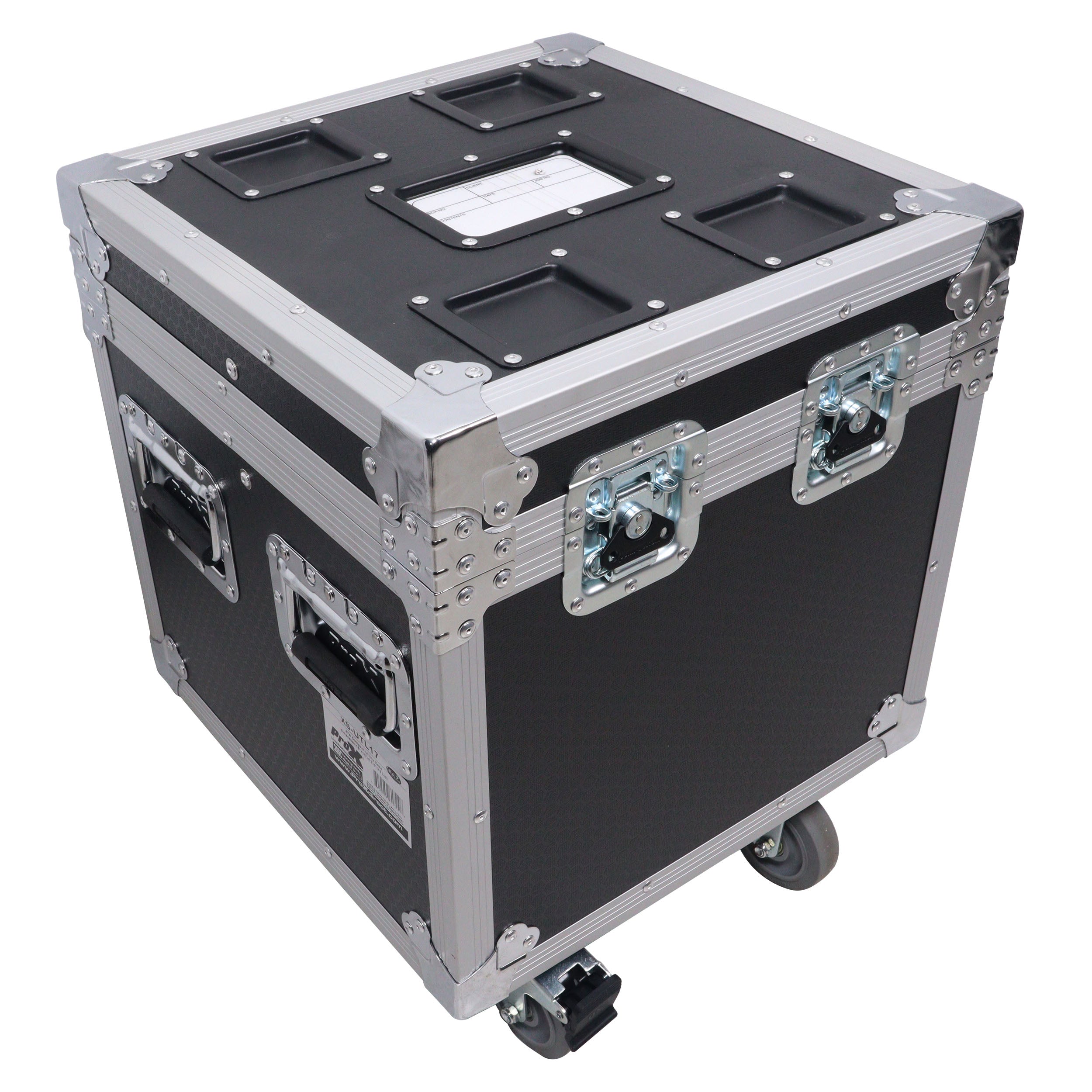 ProX ATA Utility Flight Travel Heavy-Duty Storage Road Case with 4" in casters – 18"x18"x18' Exterior