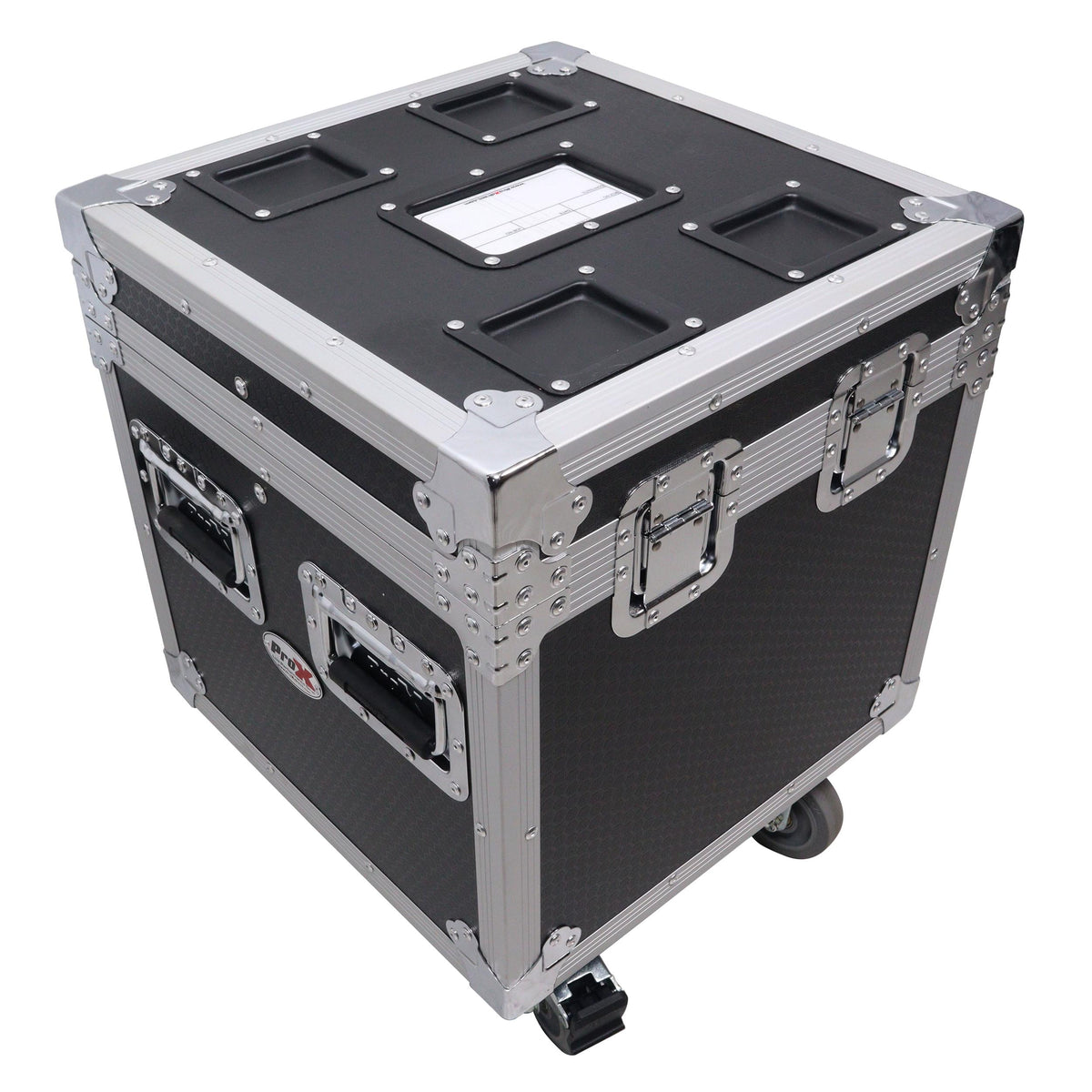 ProX ATA Utility Flight Travel Heavy-Duty Storage Road Case with 4" in casters – 18"x18"x18' Exterior.
