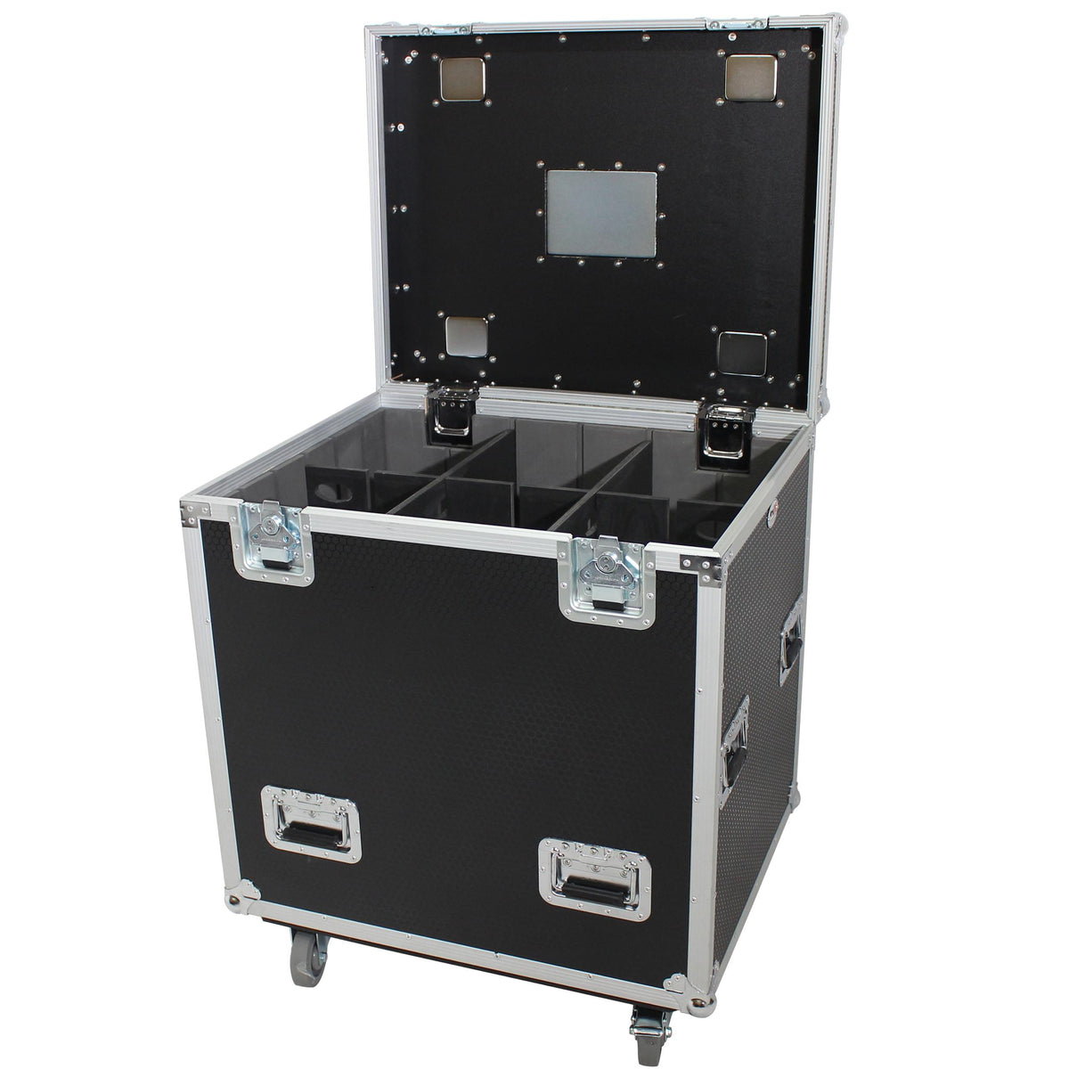 ProX TruckPax Utility ATA Flight Case Truck Storage Road Case with Dividers Tray and 4" in casters – 24"x30"x36" Ext.