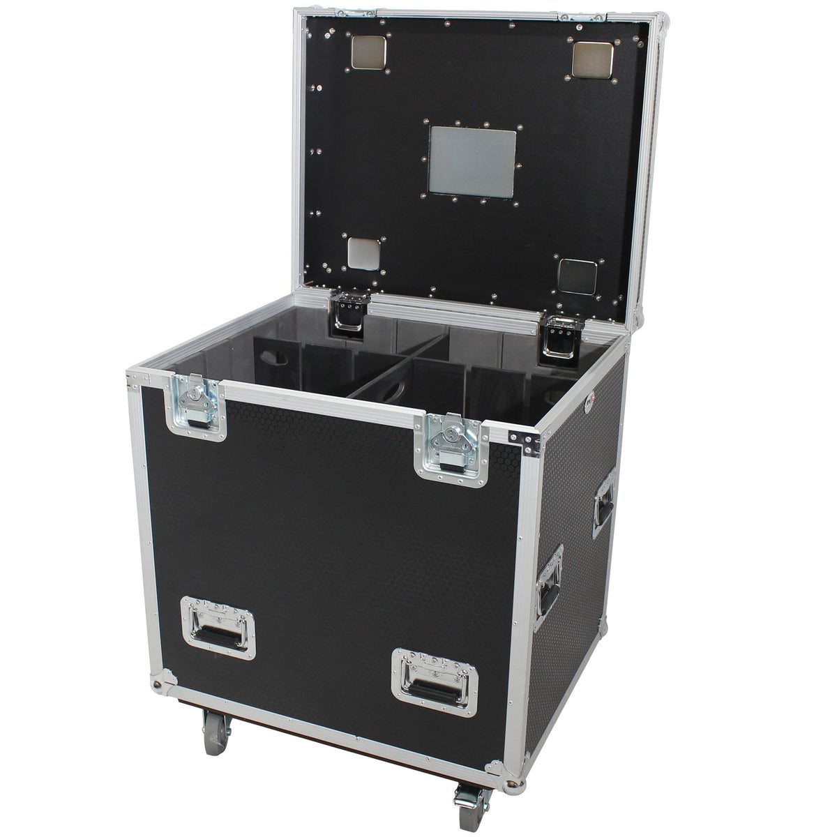ProX TruckPax Utility ATA Flight Case Truck Storage Road Case with Dividers Tray and 4" in casters – 24"x30"x36" Ext.