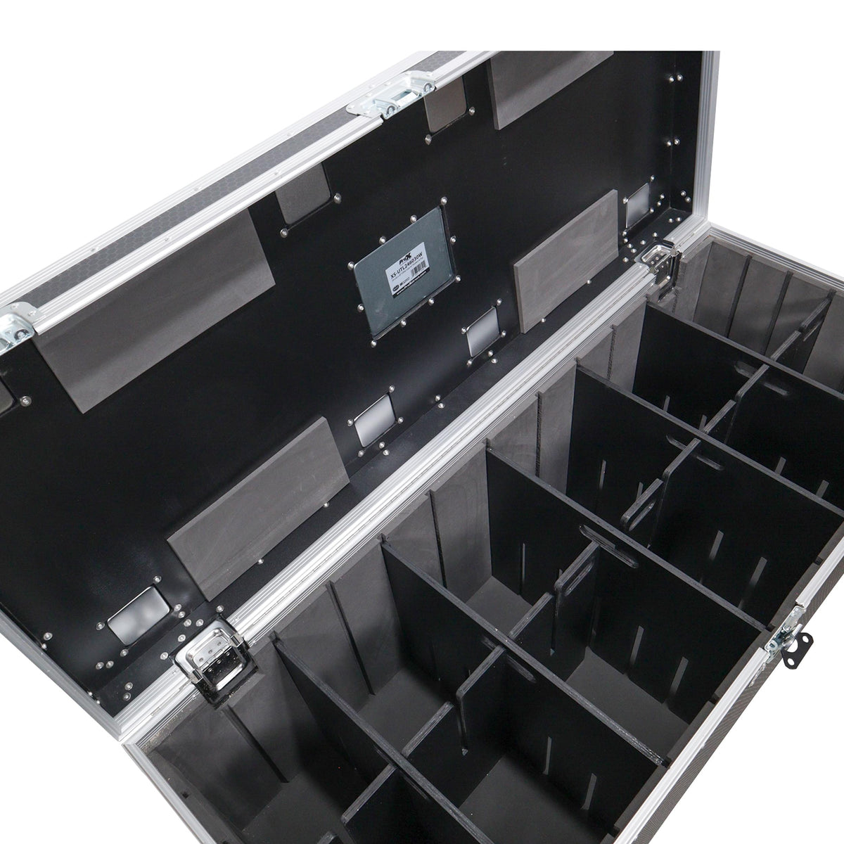 ProX TruckPax Utility ATA Flight Case Truck Storage Road Case with Dividers Tray and 4" in casters - 24"x60"x30" Ext.