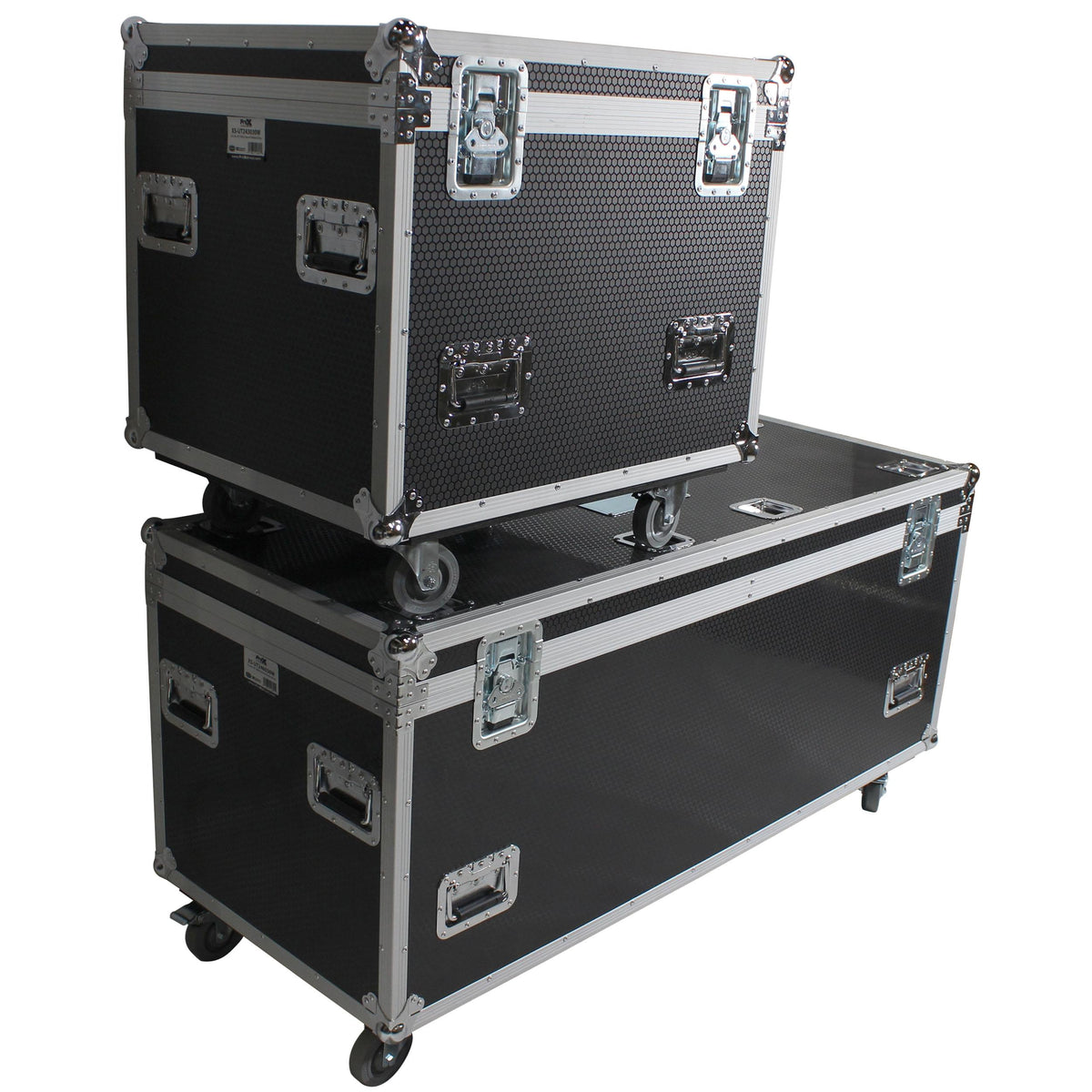 ProX TruckPax Utility ATA Flight Case Truck Storage Road Case with Dividers Tray and 4" in casters - 24"x60"x30" Ext.