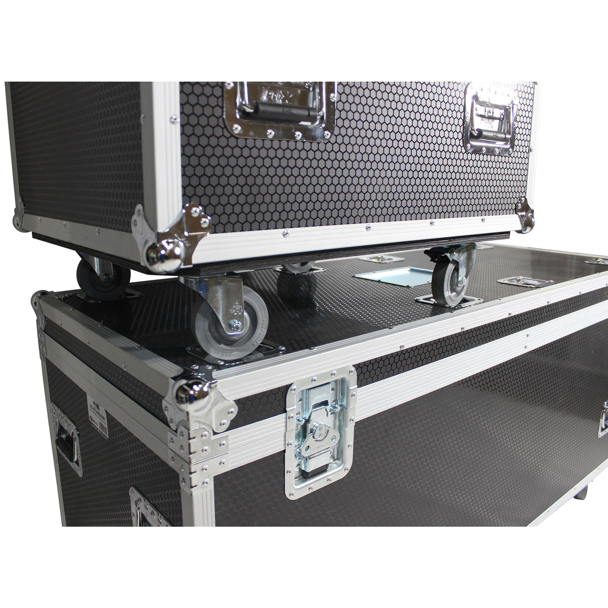 ProX TruckPax Utility ATA Flight Case Truck Storage Road Case with Dividers Tray and 4" in casters - 24"x60"x30" Ext.