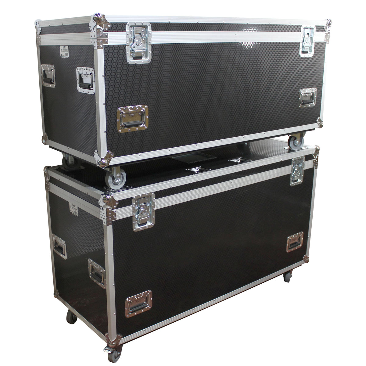 ProX TruckPax Utility ATA Flight Case Truck Storage Road Case with Dividers Tray and 4" in casters – 24"x60"x36" Ext.