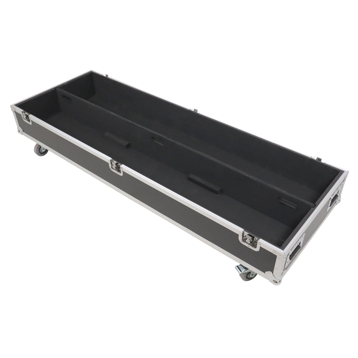 ProX Dual Light Stand XT-LS132 ATA Utility Flight Storage Road Case with 4" in casters holds 2x 7" H x 11" D x 72"W.