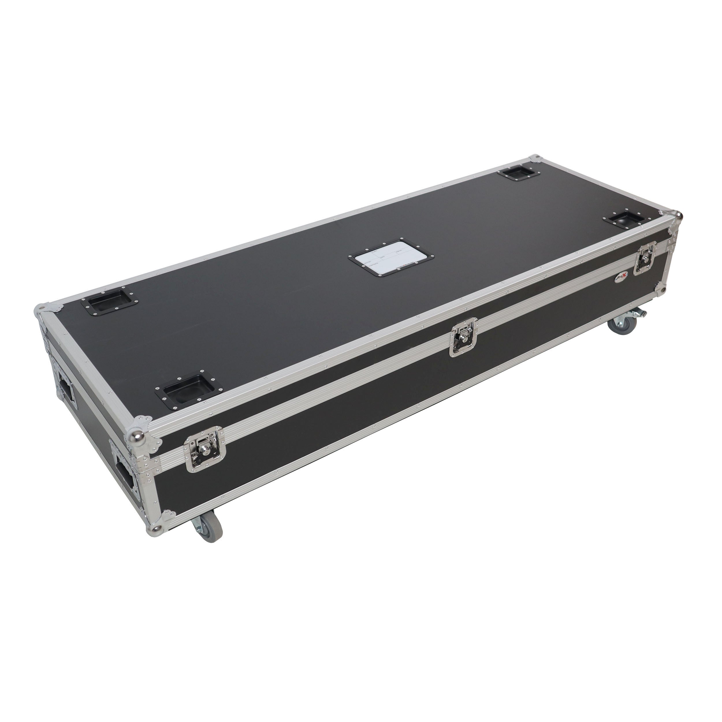 ProX Dual Light Stand XT-LS132 ATA Utility Flight Storage Road Case with 4" in casters holds 2x 7" H x 11" D x 72"W