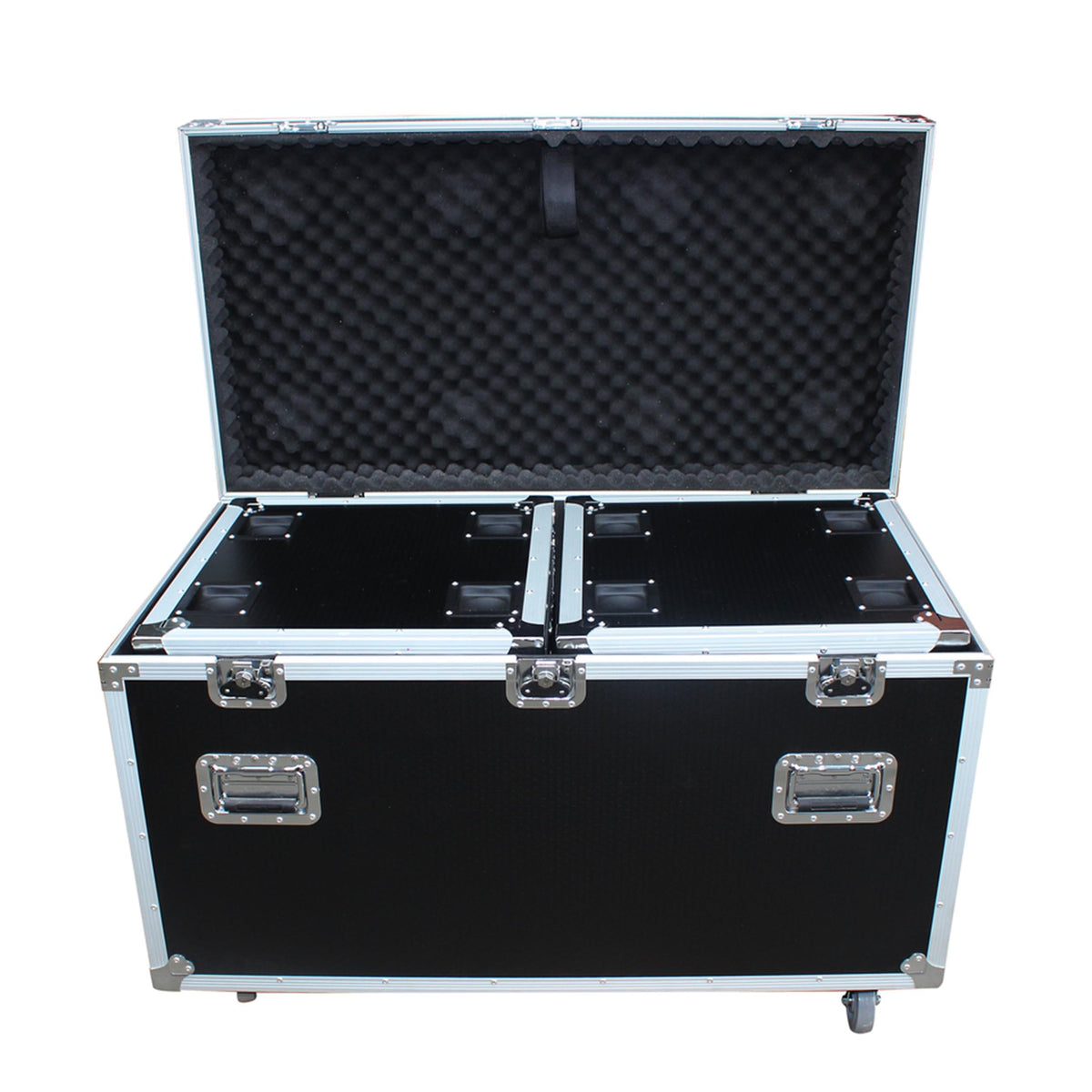 ProX Package of 3 Utility ATA Flight Travel Storage Road Case – Includes 1-Large and 2-Half Size with 4" Casters.
