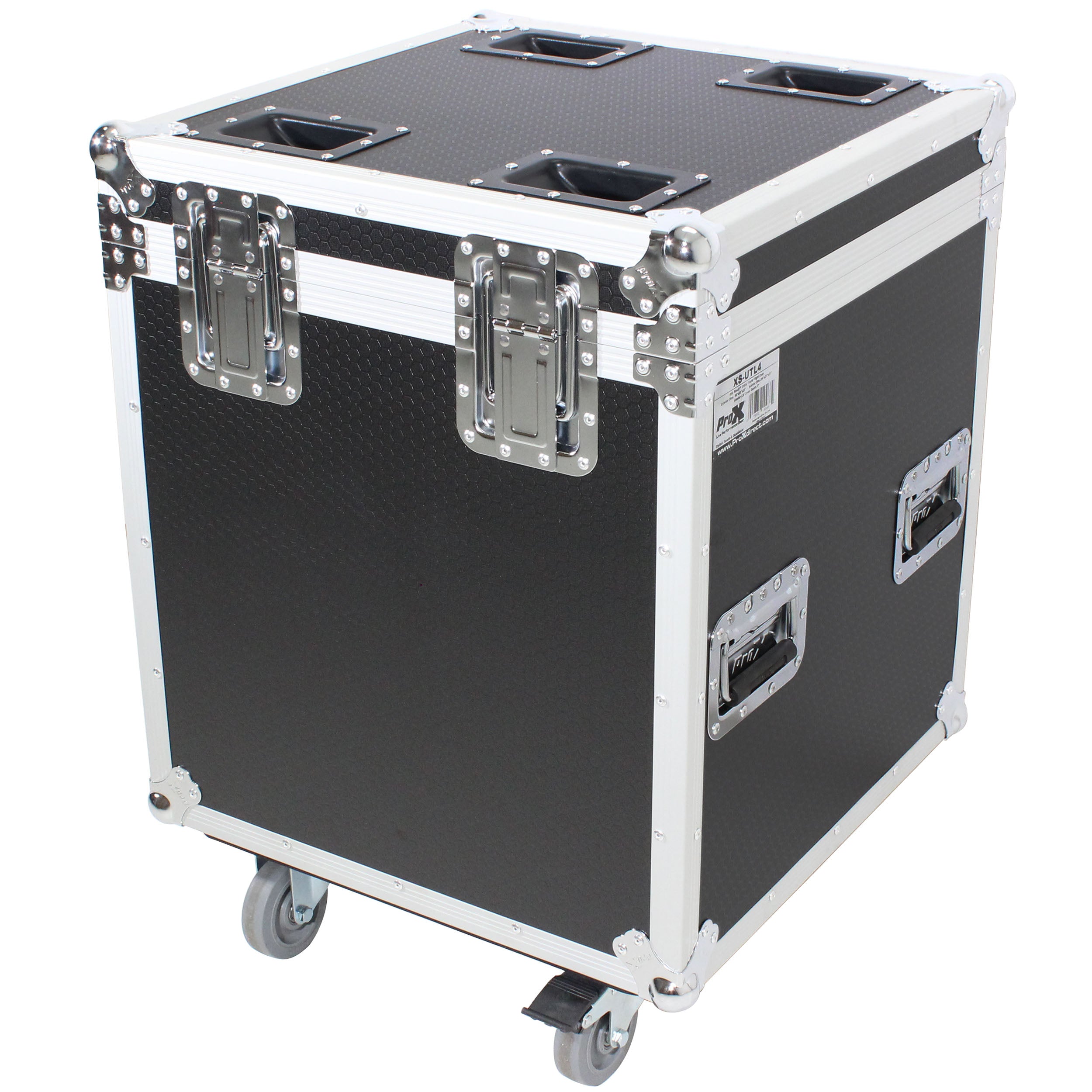 ProX ATA Utility Flight Travel Heavy-Duty Storage Road Case with 4" in casters – 22.5"x22.5"x25" Exterior