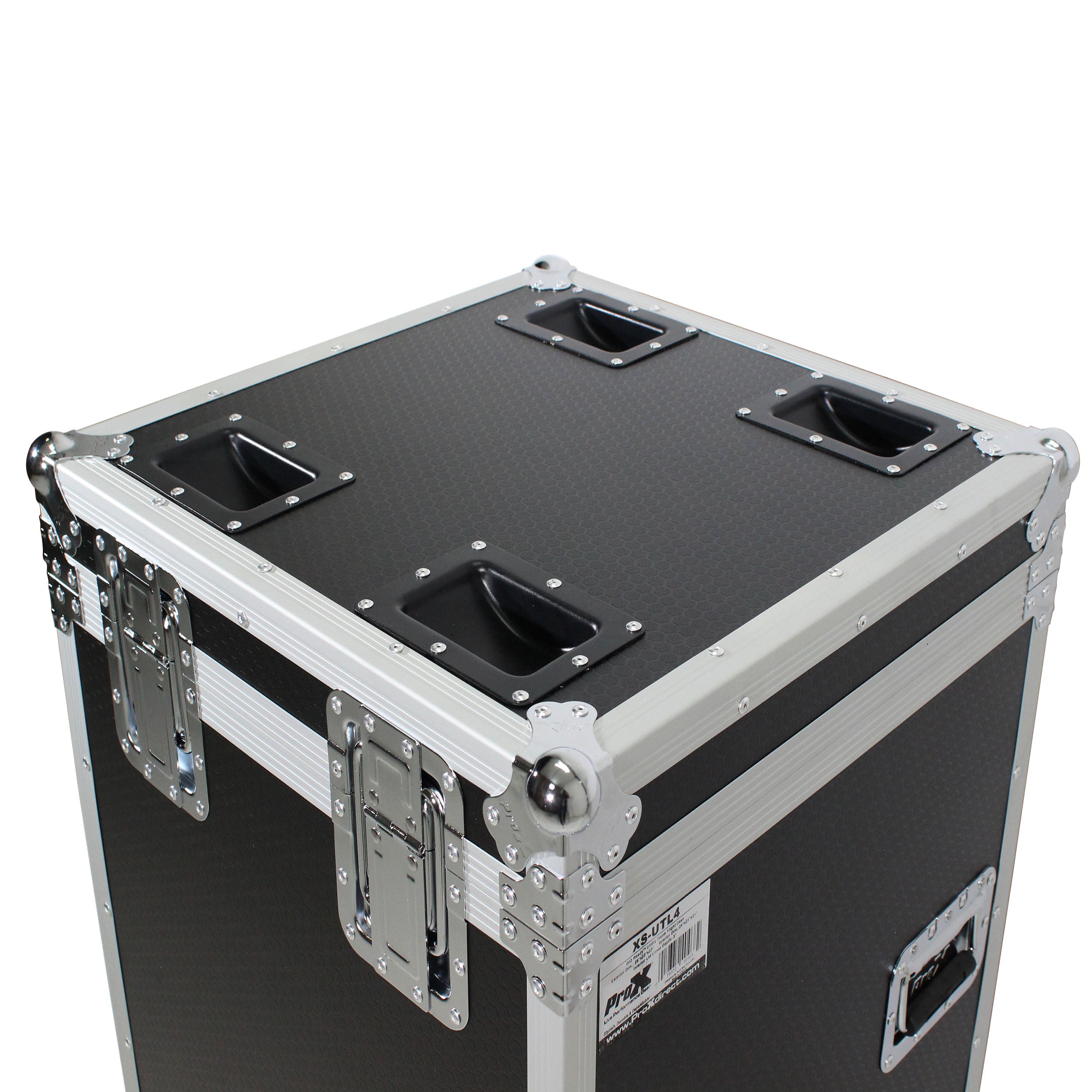 ProX ATA Utility Flight Travel Heavy-Duty Storage Road Case with 4" in casters – 22.5"x22.5"x25" Exterior