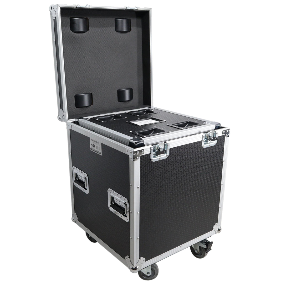 ProX Package of 3 Utility ATA Flight Travel Storage Road Case – Includes 1-Large 1-Medium 1-Small Size with 4" Casters.