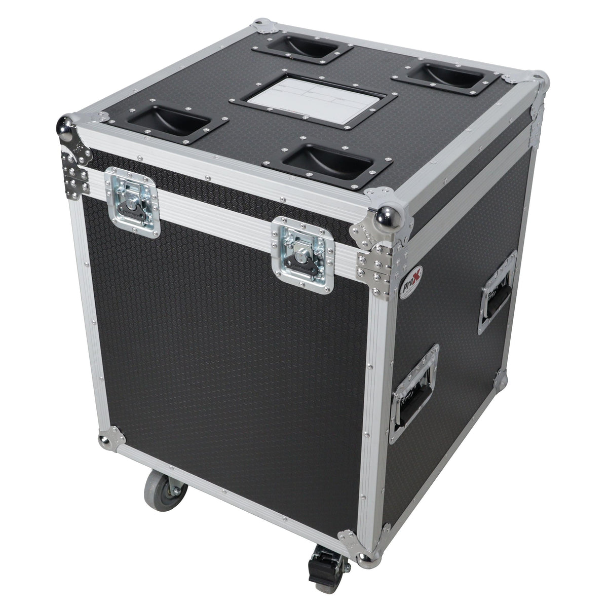 ProX Package of 2 Utility ATA Flight Travel Storage Road Case – Includes 1-Large 1-Medium with 4" Casters.