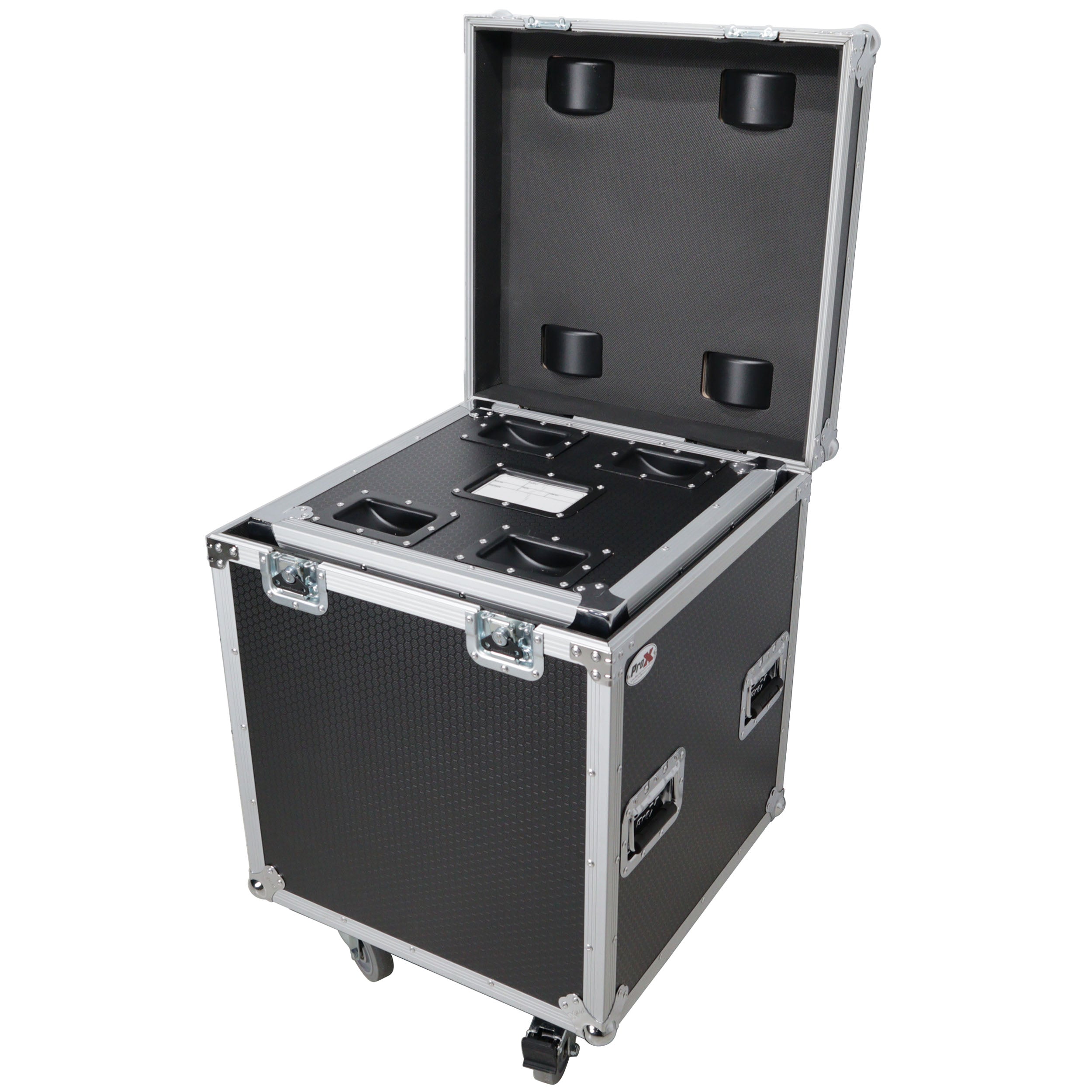 ProX Package of 2 Utility ATA Flight Travel Storage Road Case – Includes 1-Large 1-Medium with 4" Casters
