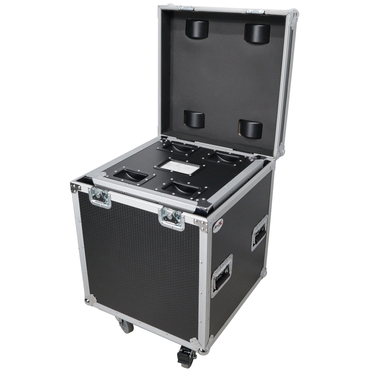 ProX Package of 2 Utility ATA Flight Travel Storage Road Case – Includes 1-Large 1-Medium with 4" Casters.