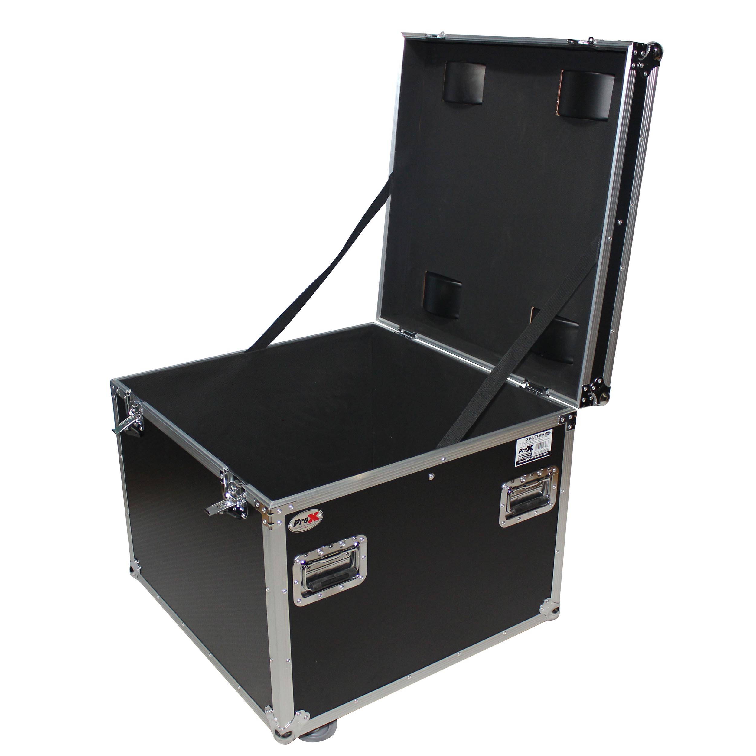 ProX ATA Utility Flight Travel Heavy-Duty Storage Road Case with 4" in casters – 29.5"x29.5"x29" Exterior