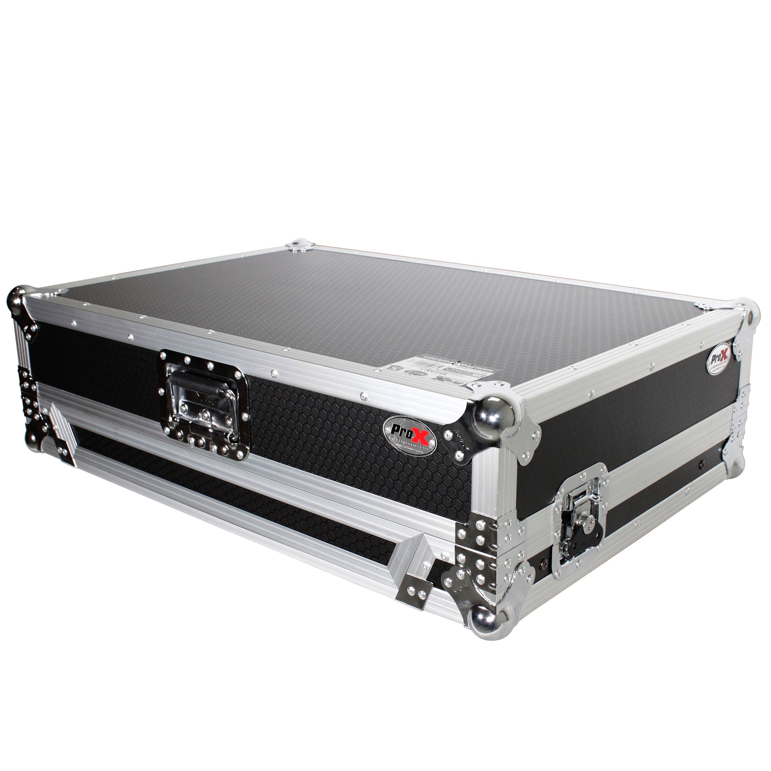 ProX Universal Flight Style Road Case for Large Sized DJ Controllers with Sliding Laptop Shelf