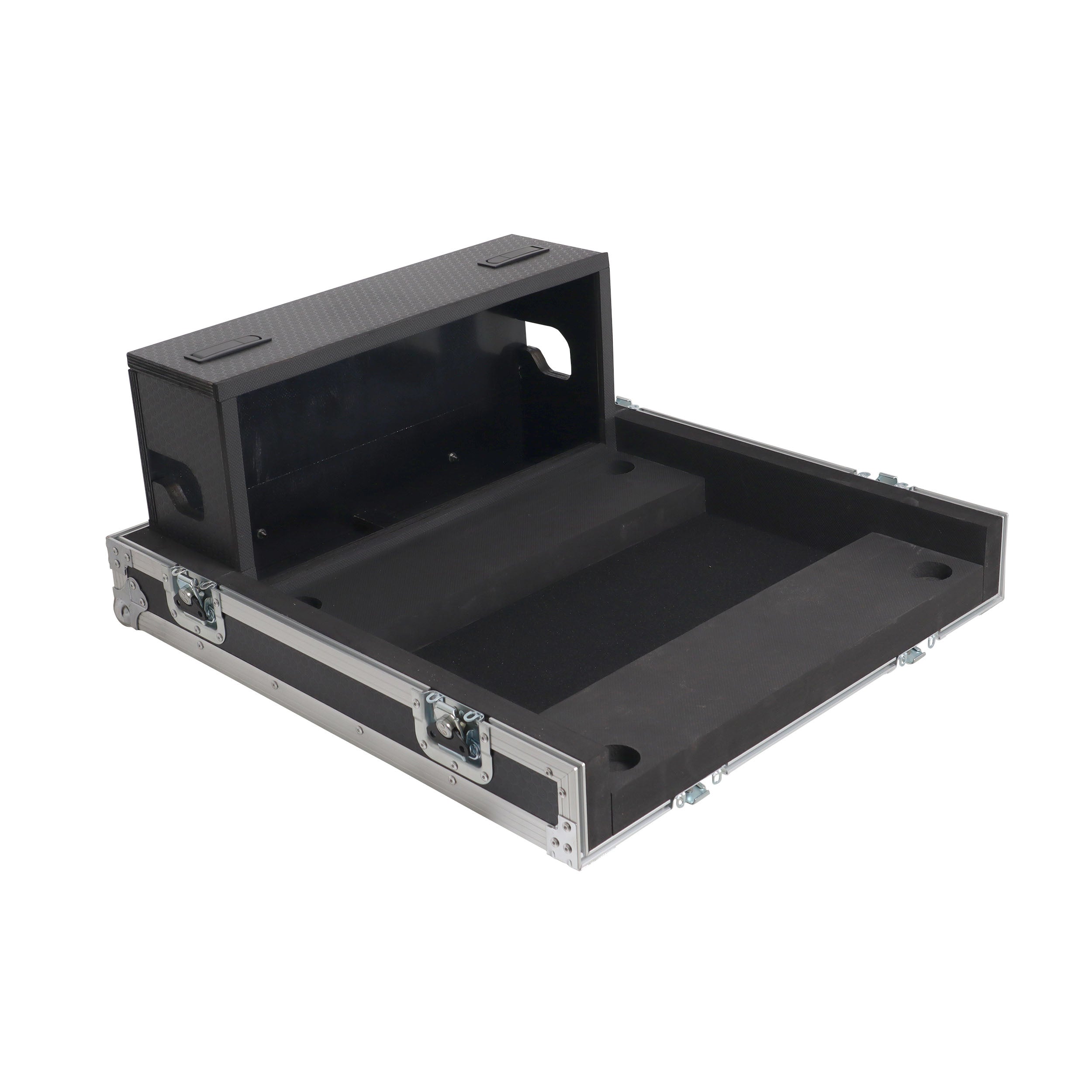 ProX ATA Digital Audio Mixer Flight Case for Waves eMotion LV1 Classic Console with Doghouse compartment and 4x Caster wheels