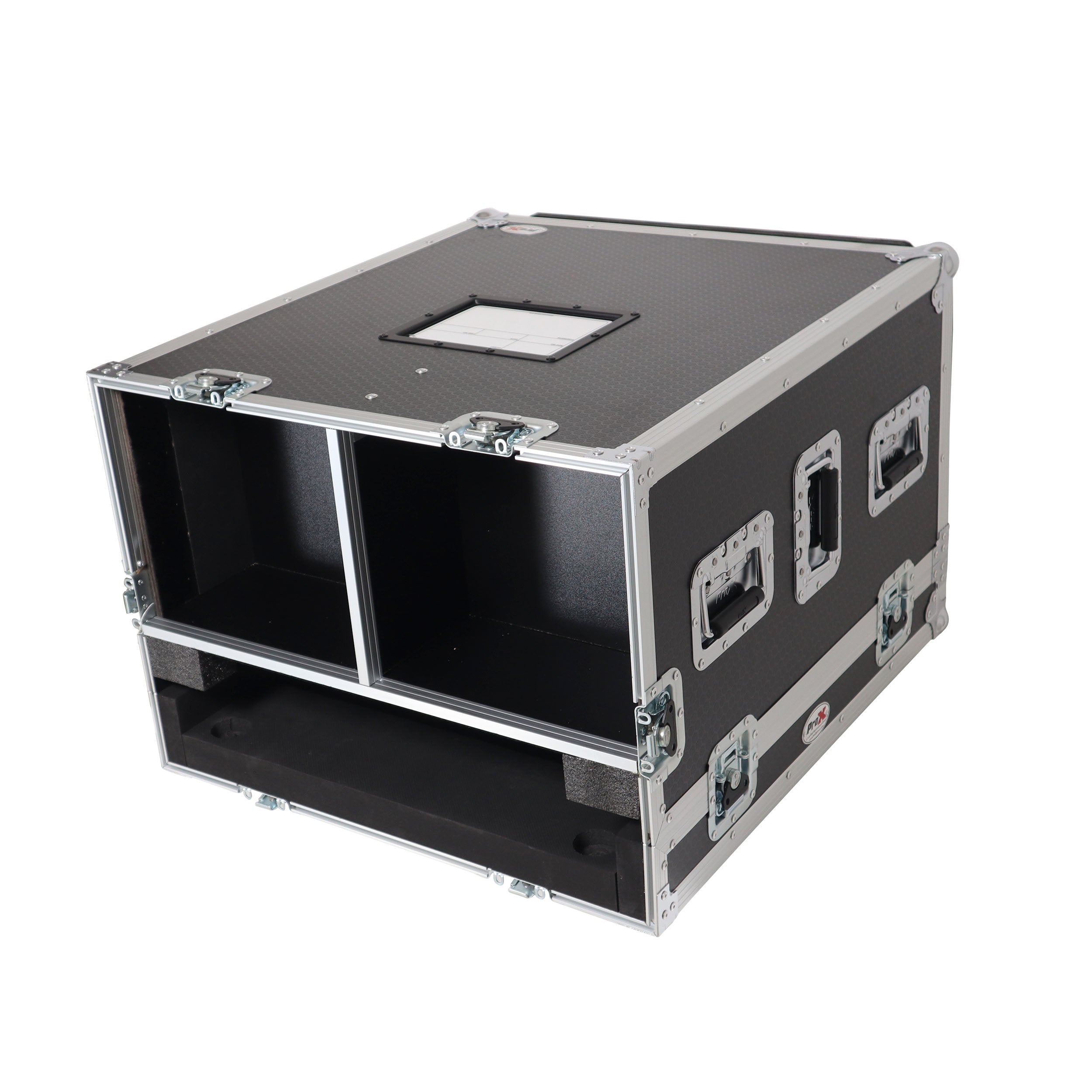 ProX ATA Digital Audio Mixer Flight Case for Waves eMotion LV1 Classic Console with Doghouse compartment and 4x Caster wheels