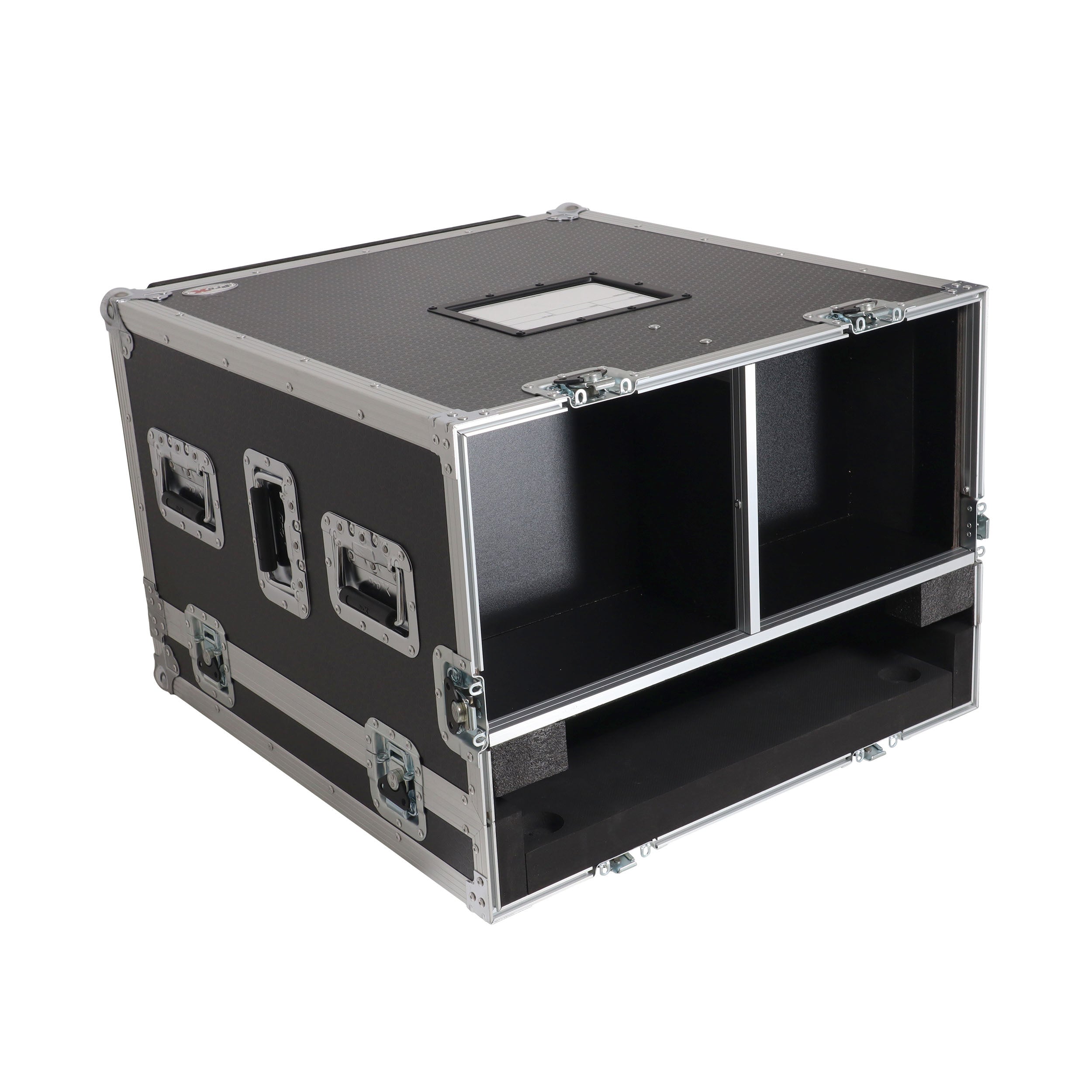 ProX ATA Digital Audio Mixer Flight Case for Waves eMotion LV1 Classic Console with Doghouse compartment and 4x Caster wheels