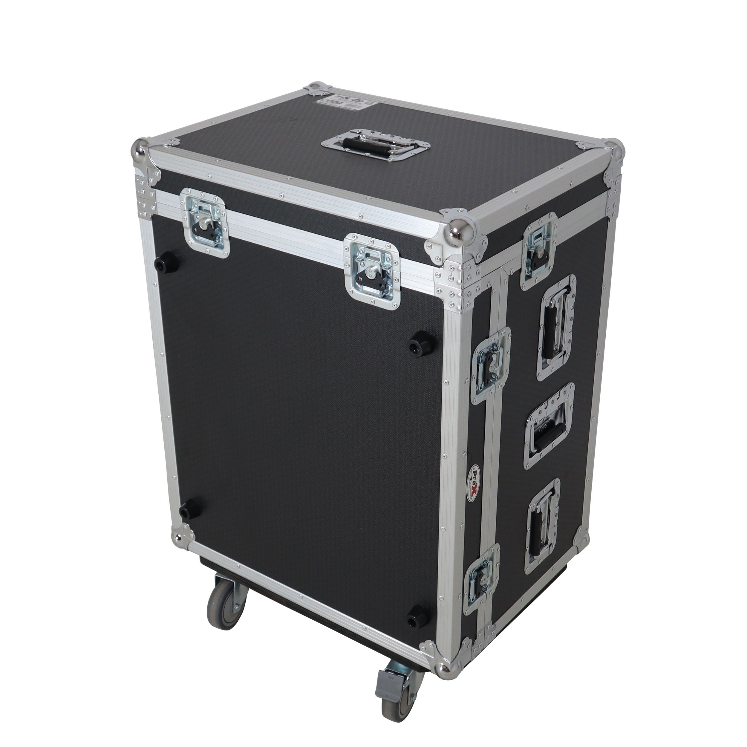 ProX ATA Digital Audio Mixer Flight Case for Waves eMotion LV1 Classic Console with Doghouse compartment and 4x Caster wheels