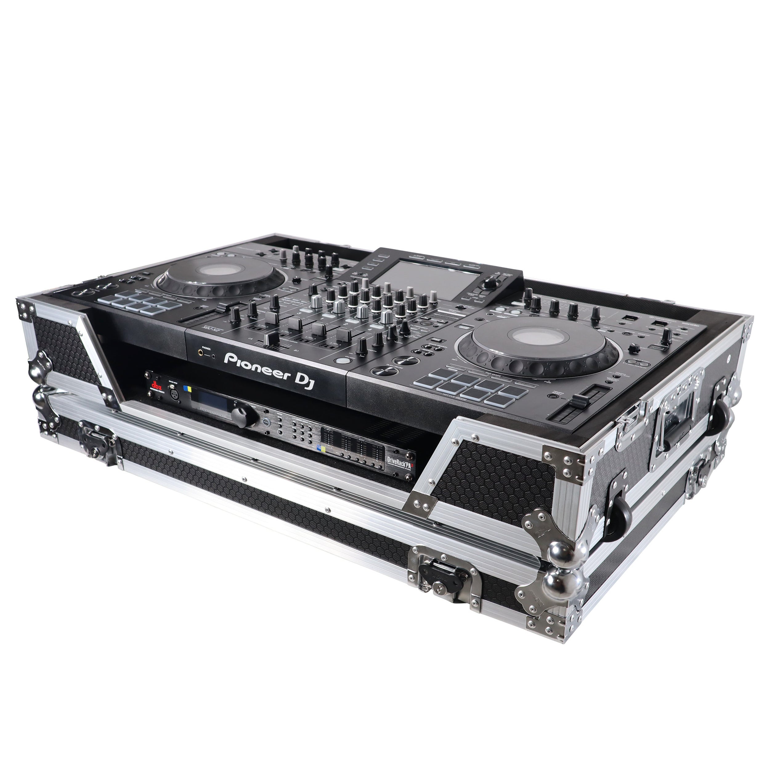 ProX ATA Flight Case For Pioneer XDJ-XZ DJ Controller with 1U Rack Space and Wheels