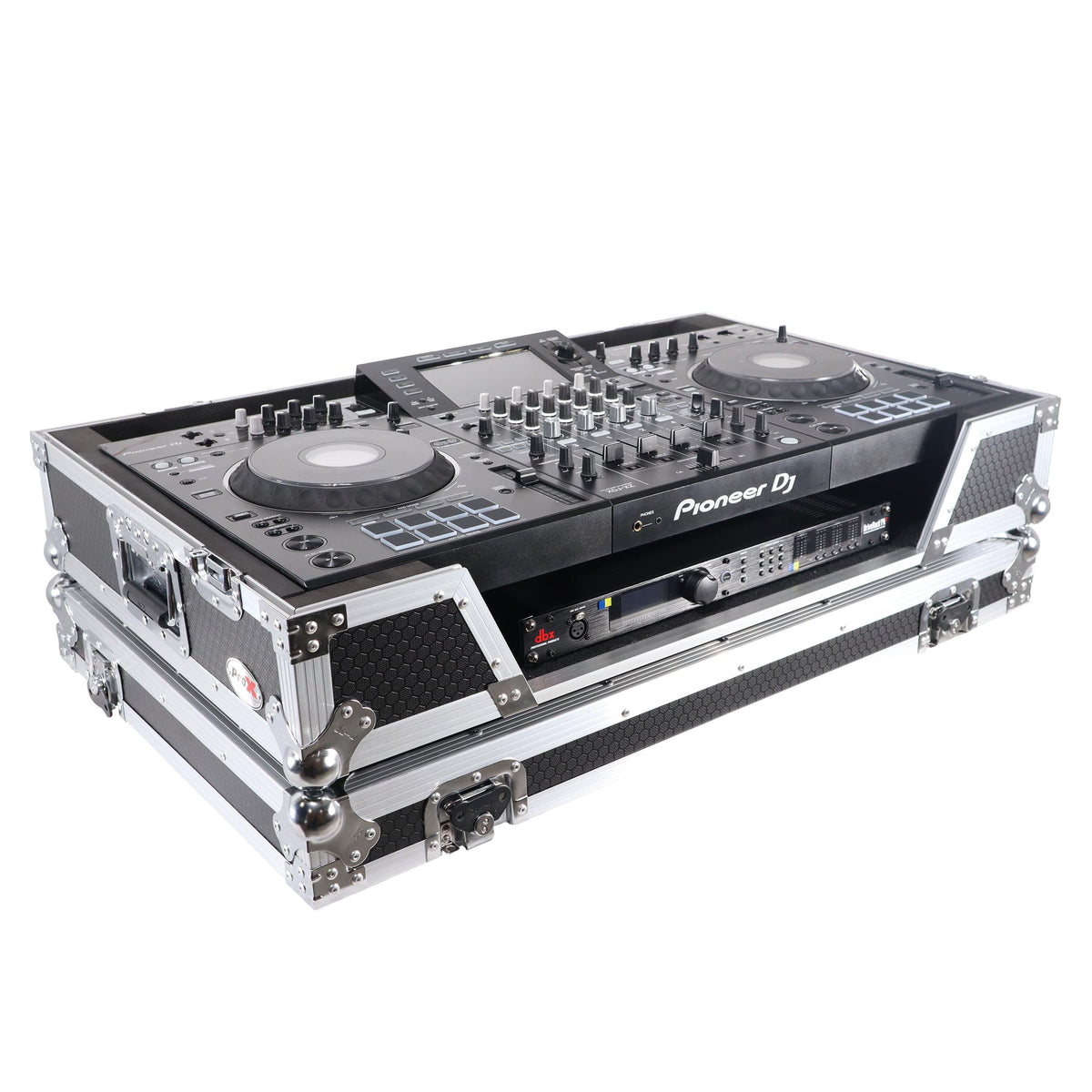 ProX ATA Flight Case For Pioneer XDJ-XZ DJ Controller with 1U Rack Space and Wheels.